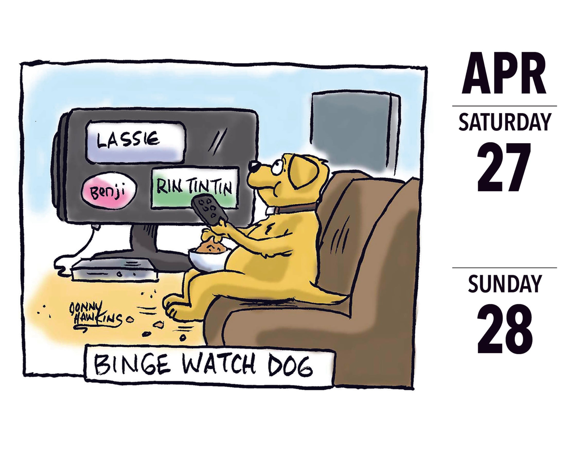 2024 Dog Cartoon-a-Day - Daily Boxed Page-A-Day Calendar US