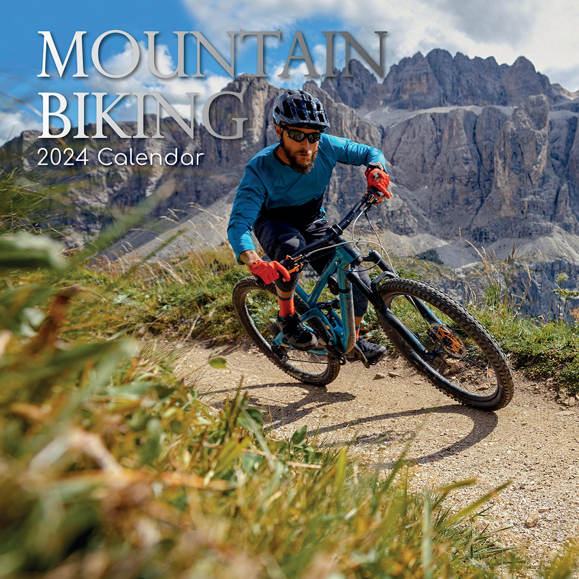 2024 Mountain Biking - Square Wall Calendar