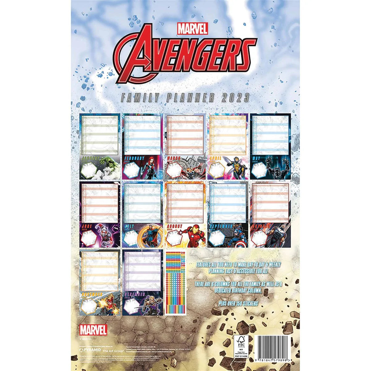 2023 Avengers - A3 Wall Calendar