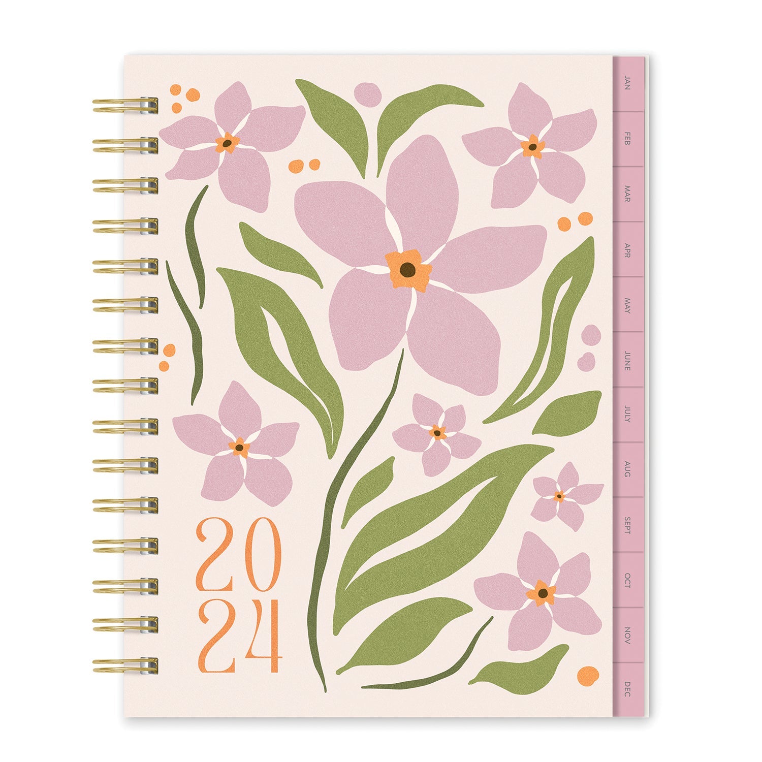 2024 Flower Market - Monthly & Weekly Edie Tabbed Diary/Planner