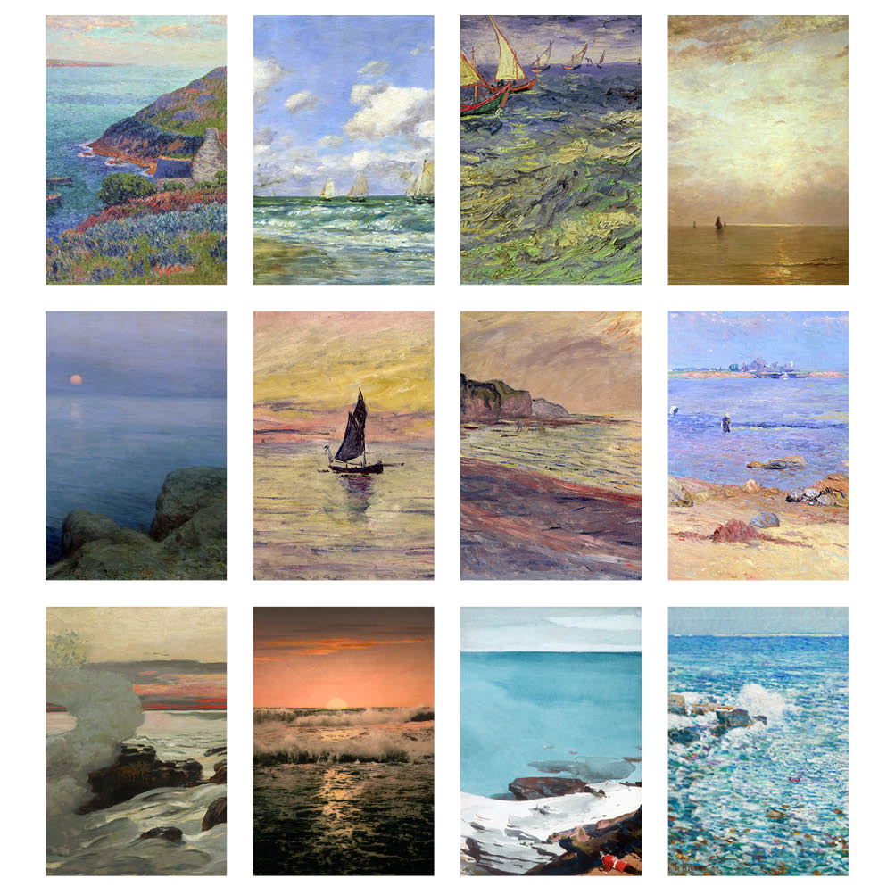2023 Seascapes (Large) - Deluxe Wall Poster Calendar