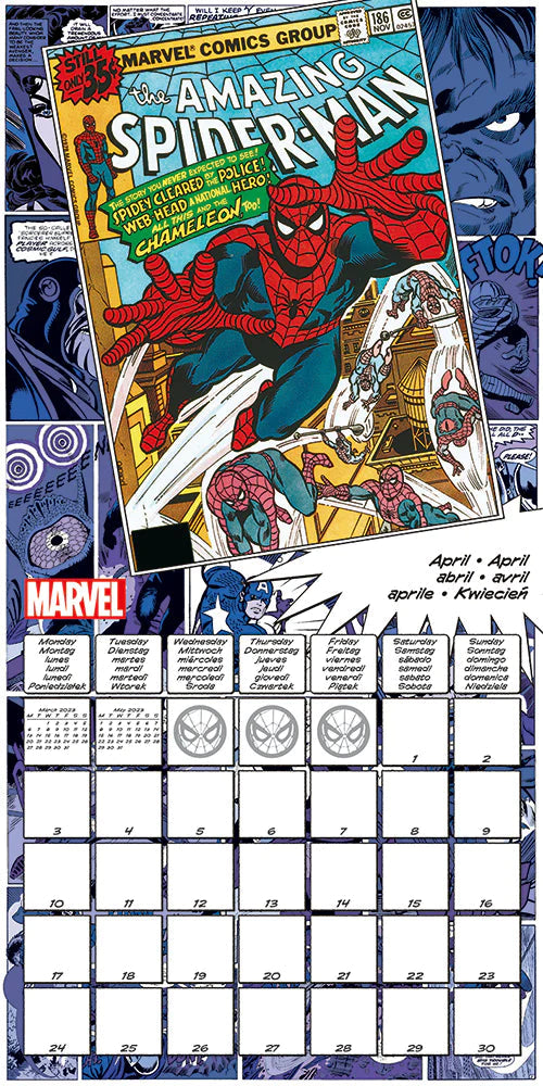 2023 Marvel - Square Wall Calendar