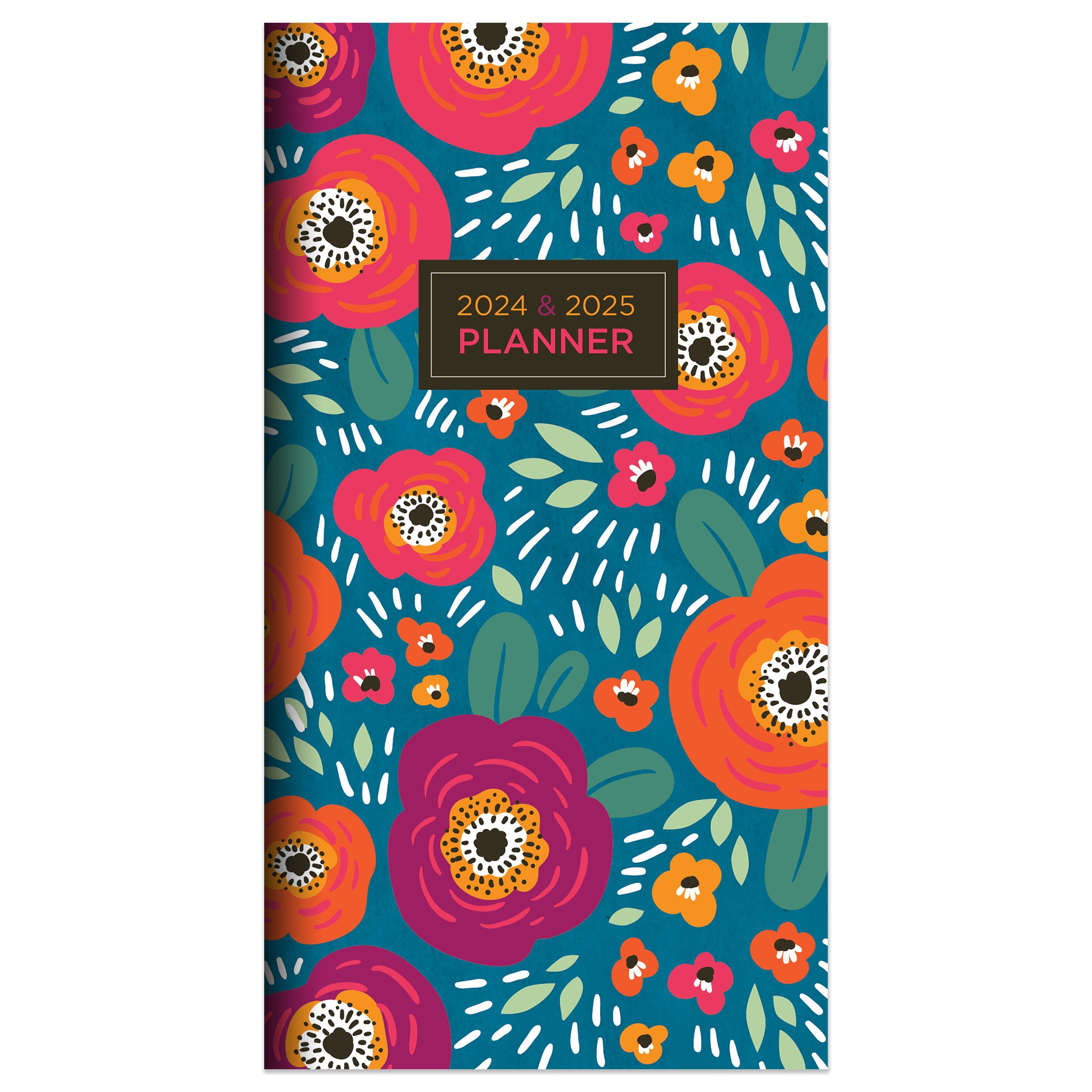 2024-2025 Bright Blooms - Small Monthly Pocket Diary/Planner US