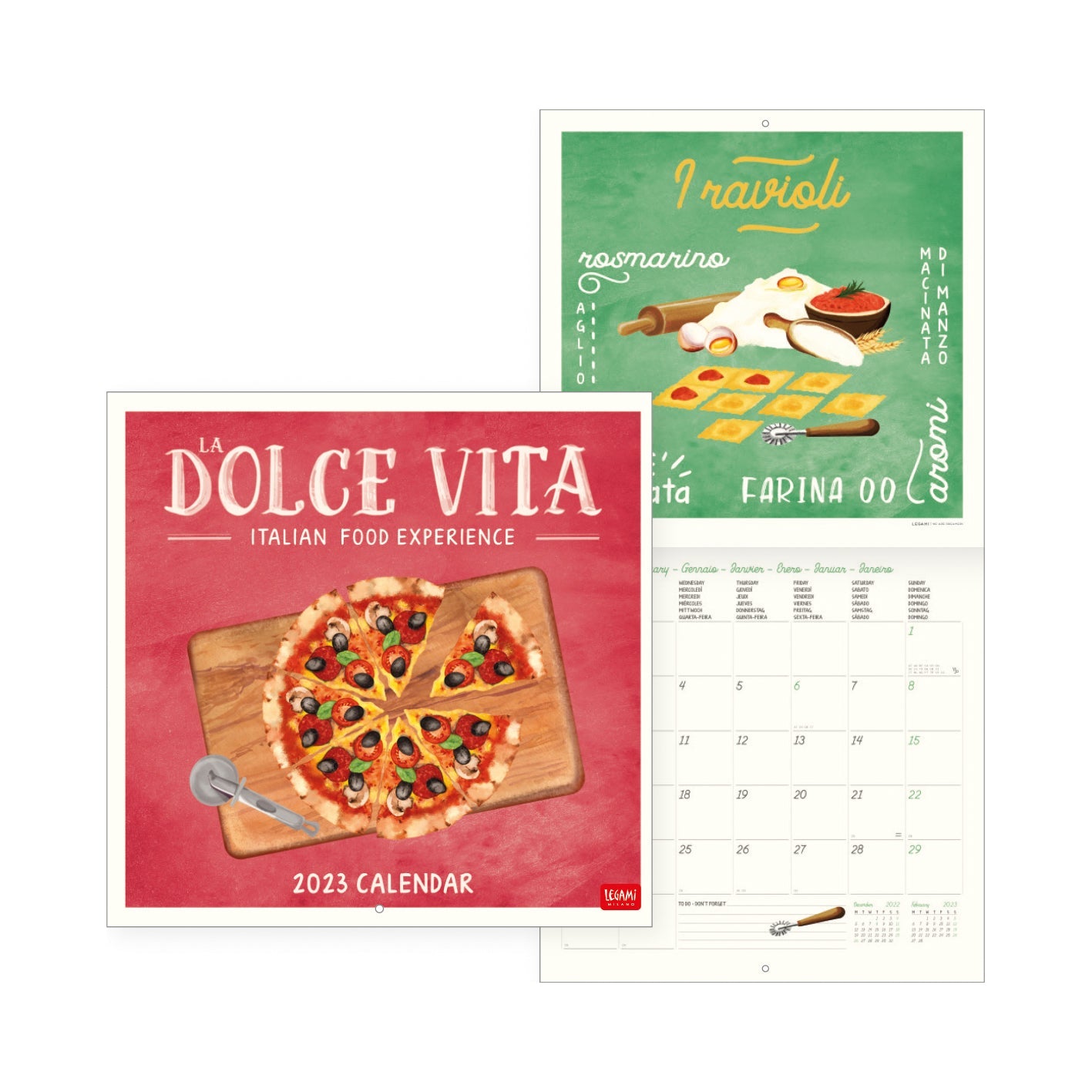 2023 La Dolce Vita - Square Wall Calendar