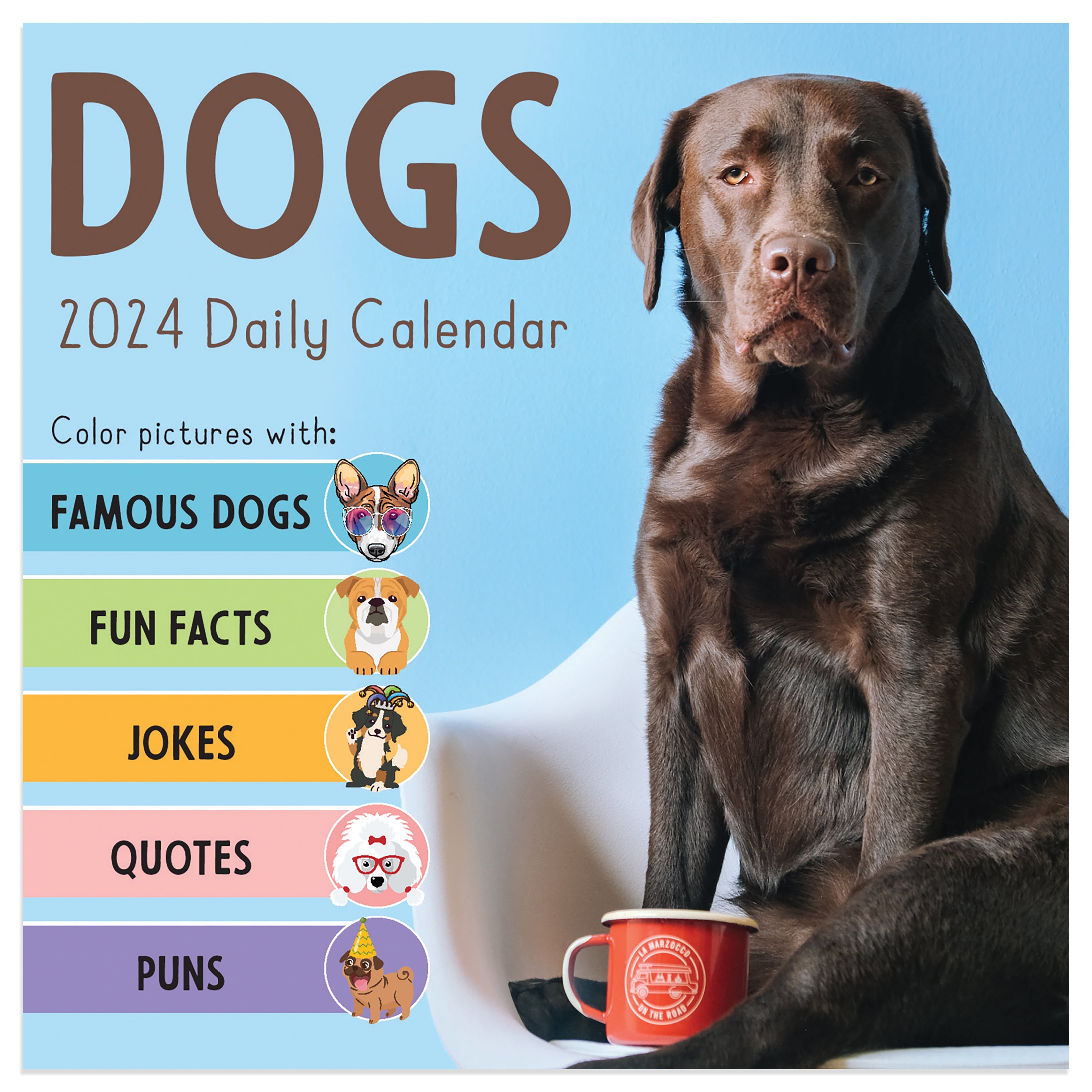 2024 Dog A Day Daily Boxed PageADay Dogs & Puppies Calendars by