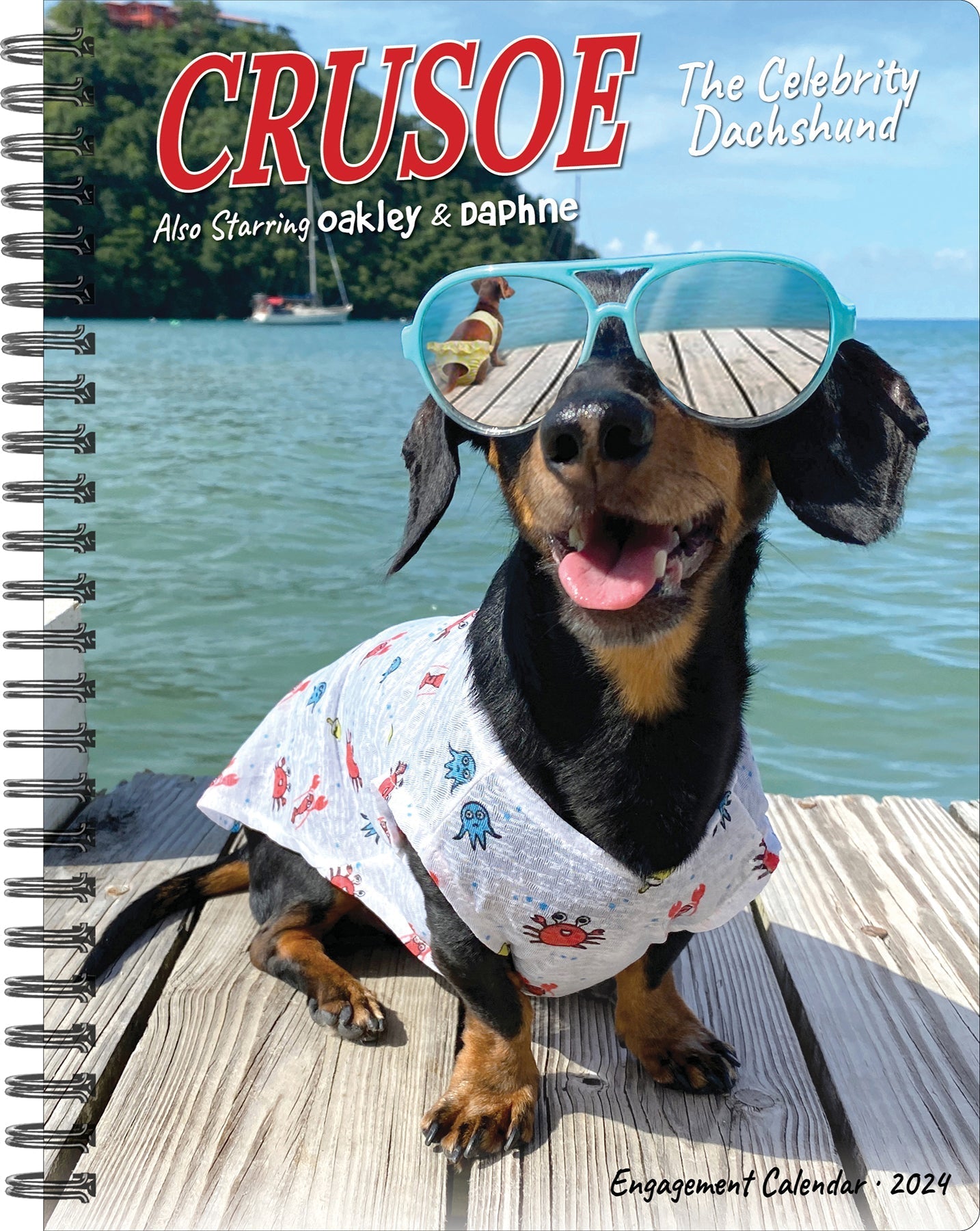 2024 Crusoe the Celebrity Dachshund - Weekly Diary/Planner US