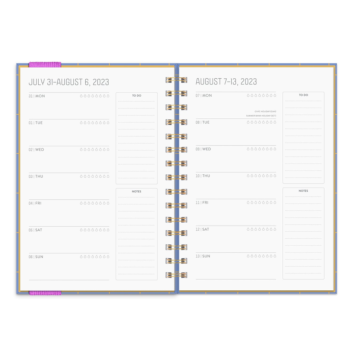 2024 Periwinkle Grid - Monthly & Bi-Weekly Oliver Diary/Planner  SOLD OUT