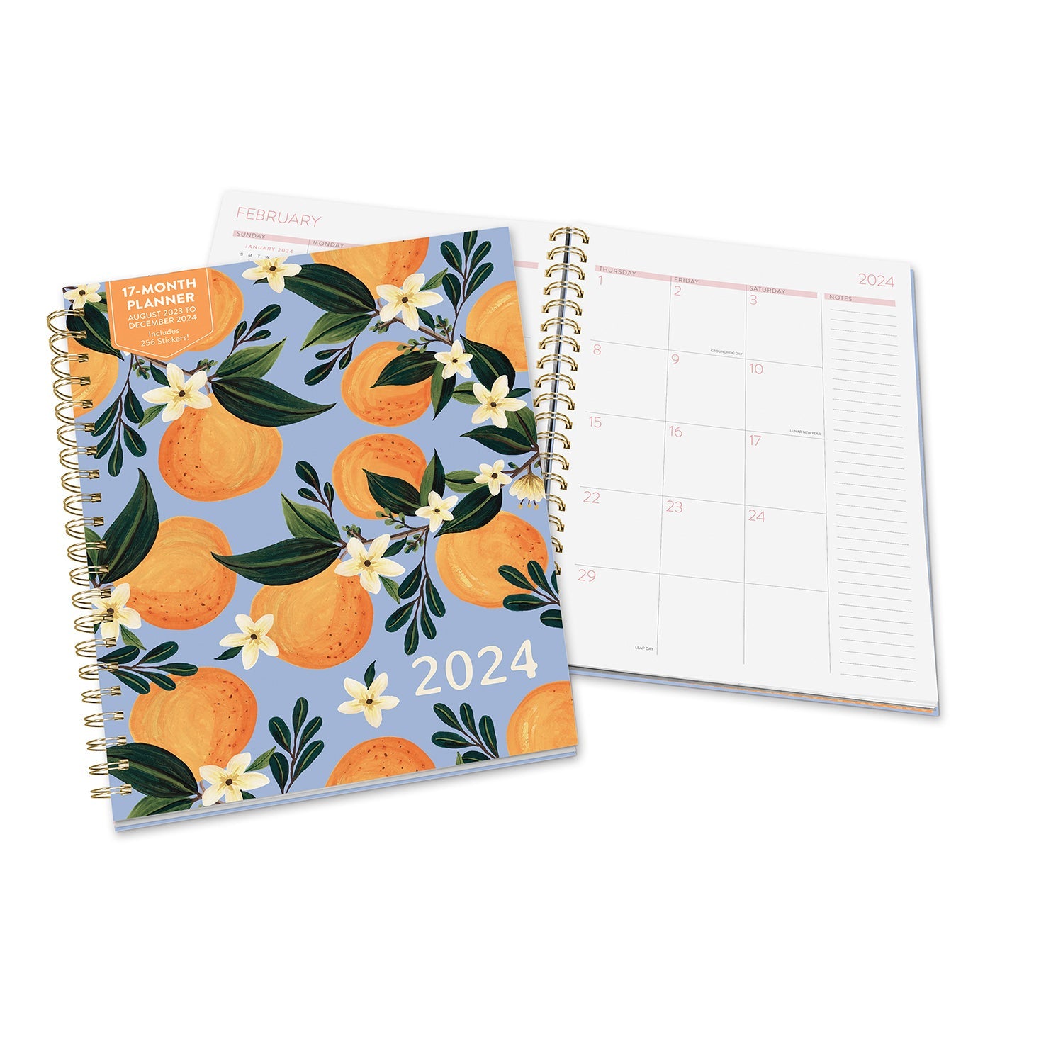 2024 Fruit & Flora - XL Spiral Monthly & Bi-Weekly Diary/Planner  SOLD OUT