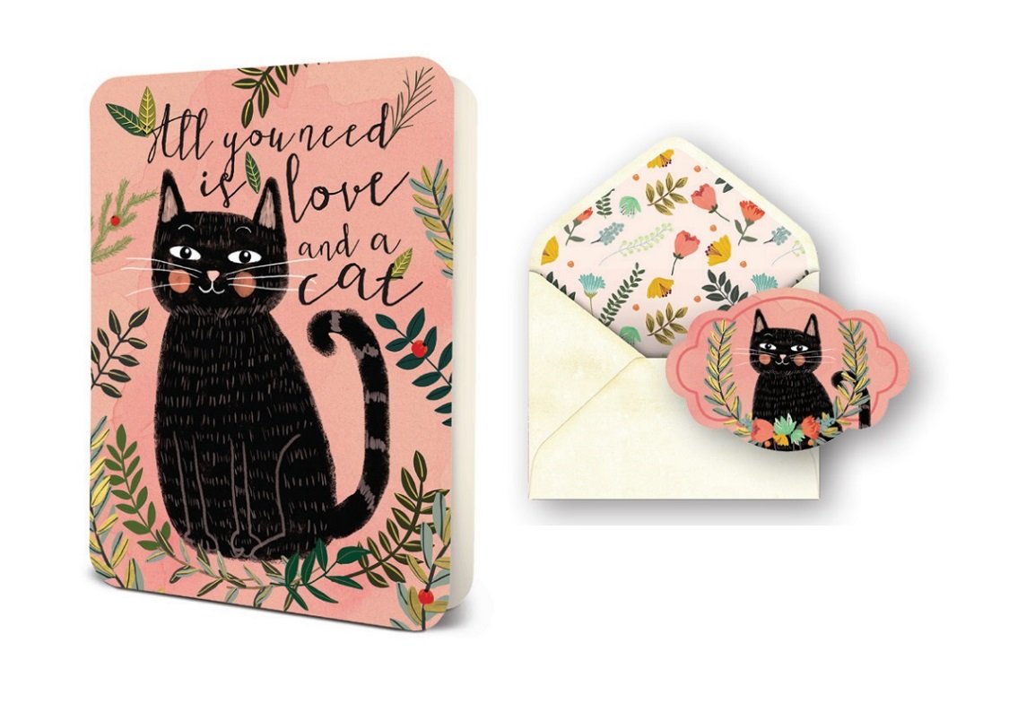 All You Need Is a Cat - Greeting Card Greeting Card Orange Circle Studio