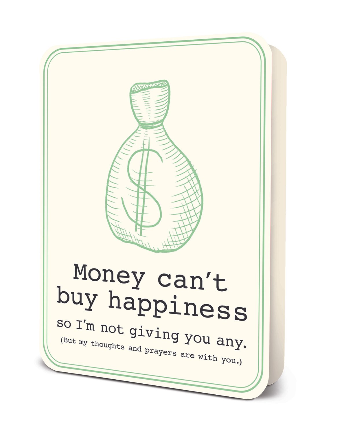 Money Can't Buy Happiness - Greeting Card Greeting Card Orange Circle Studio