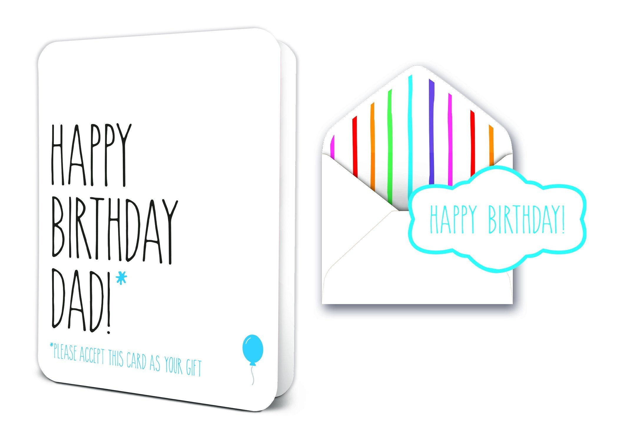 Happy Birthday Dad - Greeting Card Greeting Card Orange Circle Studio