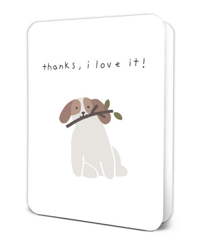 Thanks, I Love It (Dog) - Greeting Card Greeting Card Orange Circle Studio