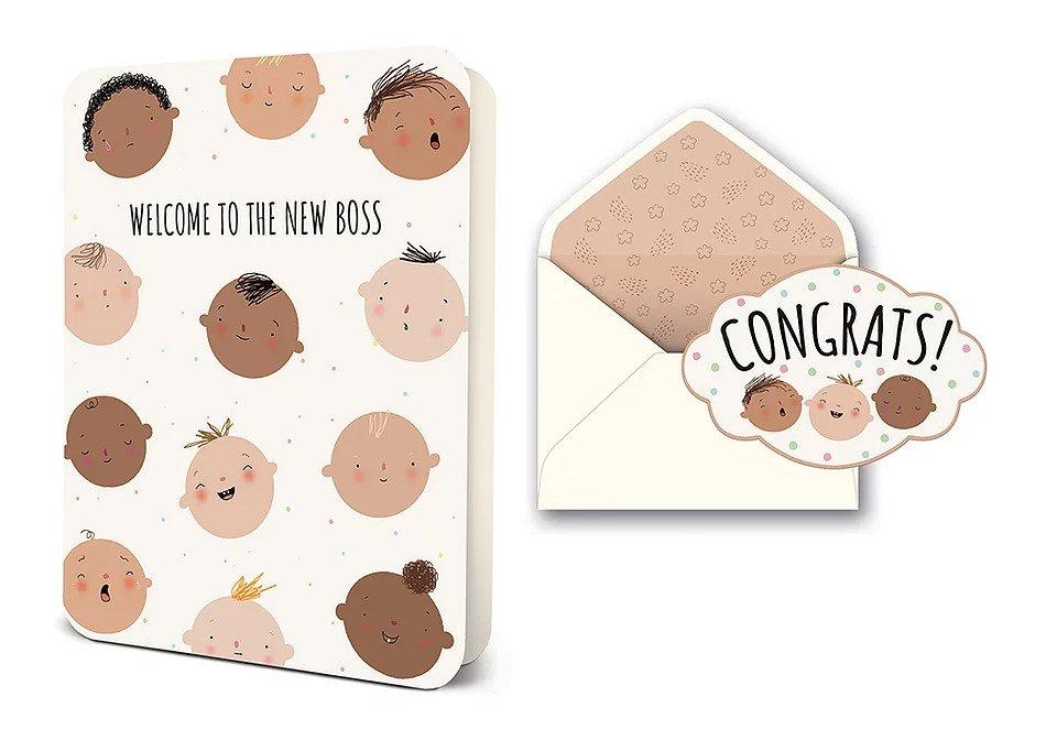 Welcome to the New Boss - Greeting Card Greeting Card Orange Circle Studio