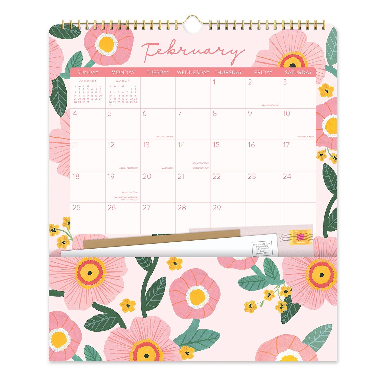 2024 Bella Flora - Pocket Plus Wall Calendar