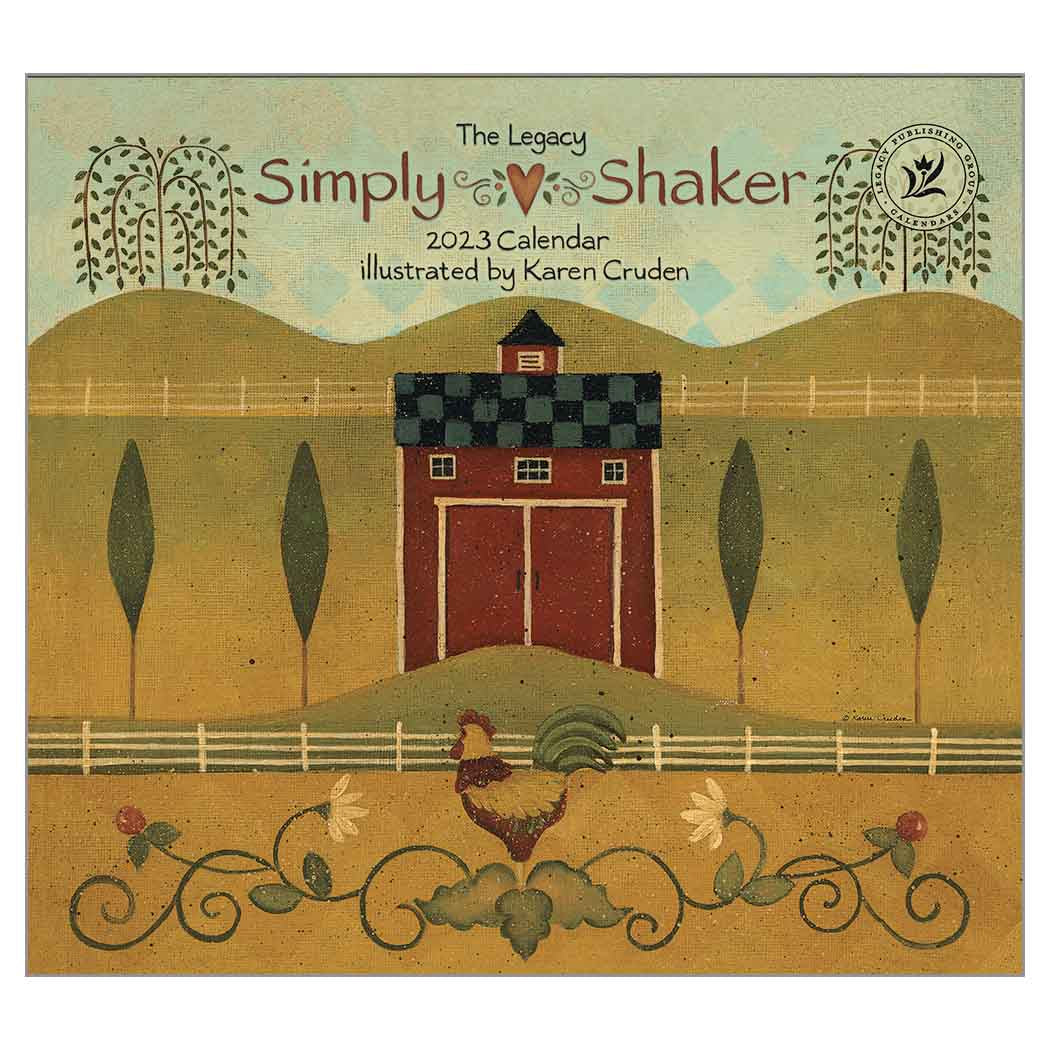 2023 LEGACY Simply Shaker - Deluxe Wall Calendar