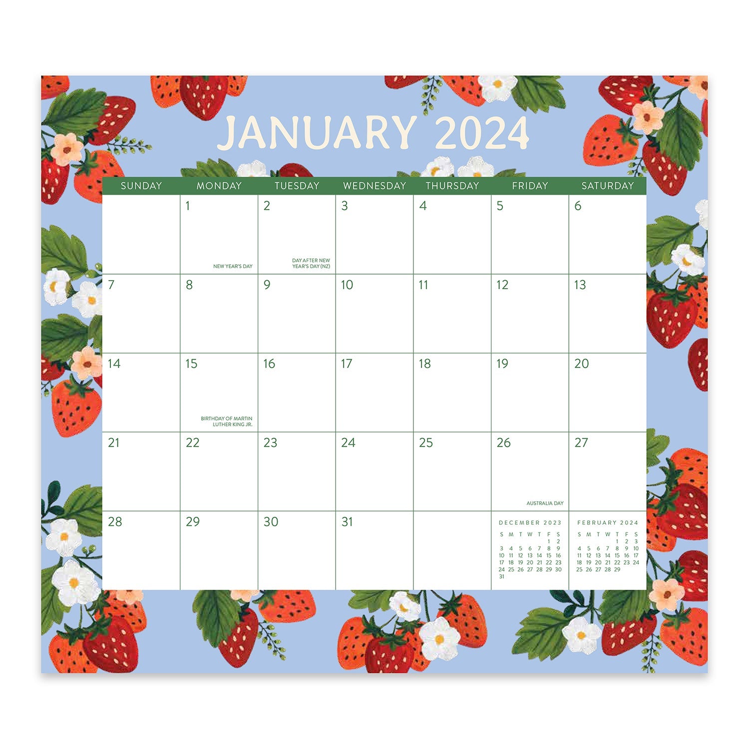 2024 Fruit & Flora - Monthly Magnetic Pad Calendar