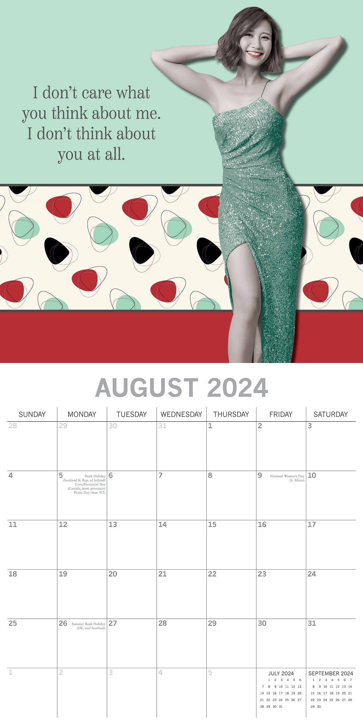 2024 Bitchy Talk - Square Wall Calendar
