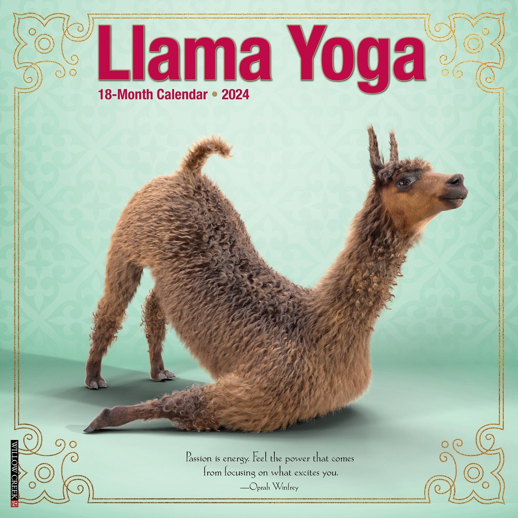 2024 Llama Yoga - Square Wall Calendar US