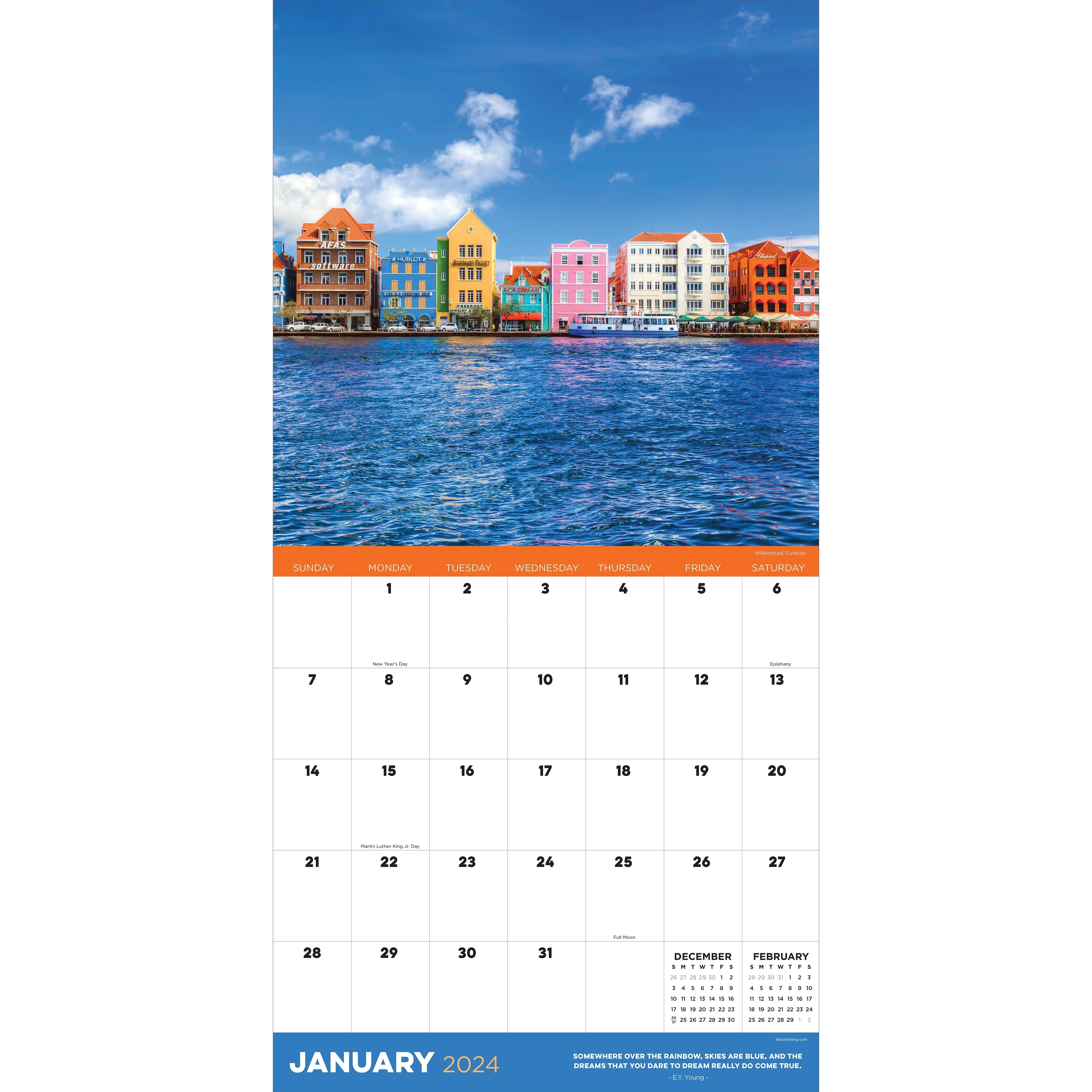 2024 Destination: Rainbow - Square Wall Calendar US