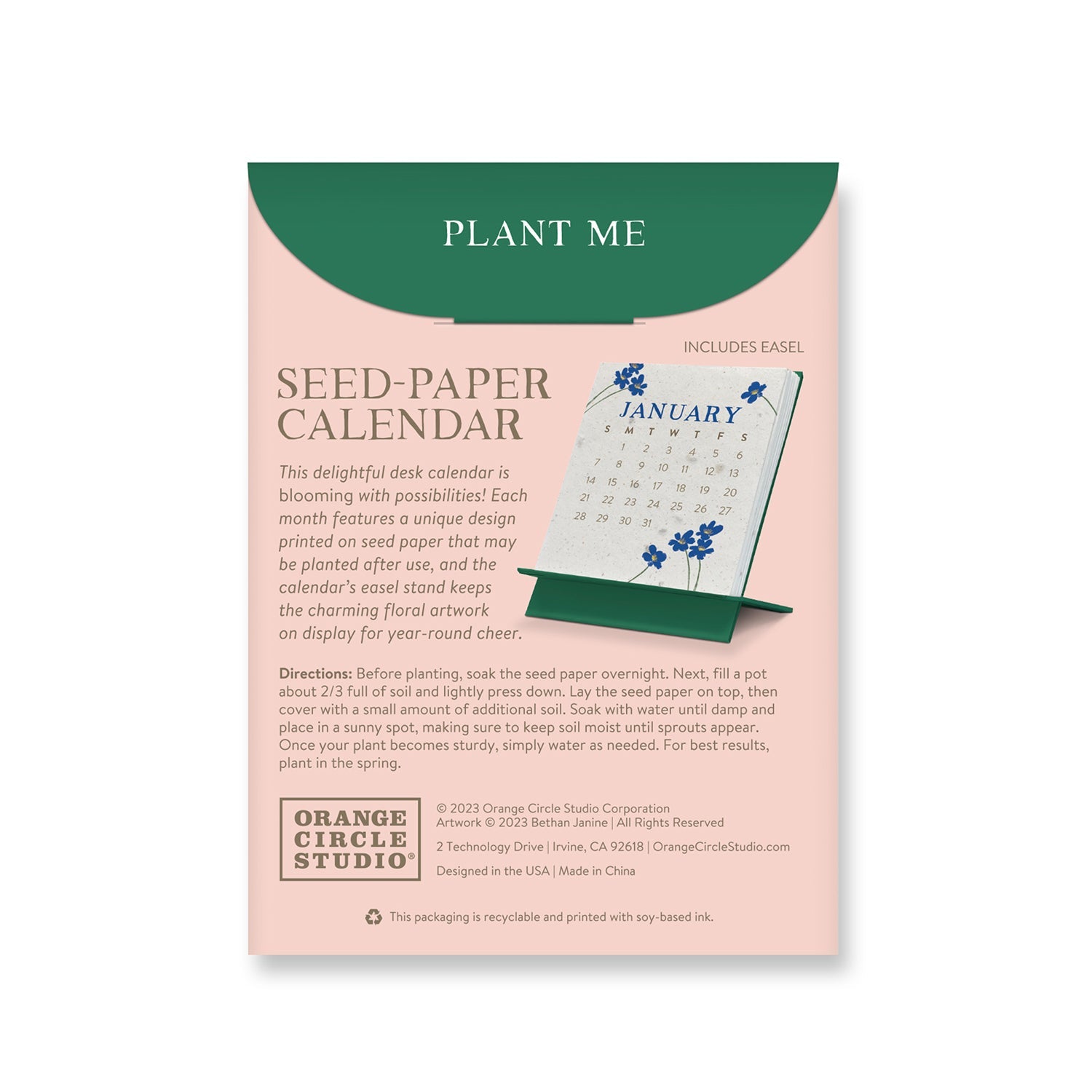 2024 Let Love Grow Plant & Bloom - Desk Easel Calendar  SOLD OUT