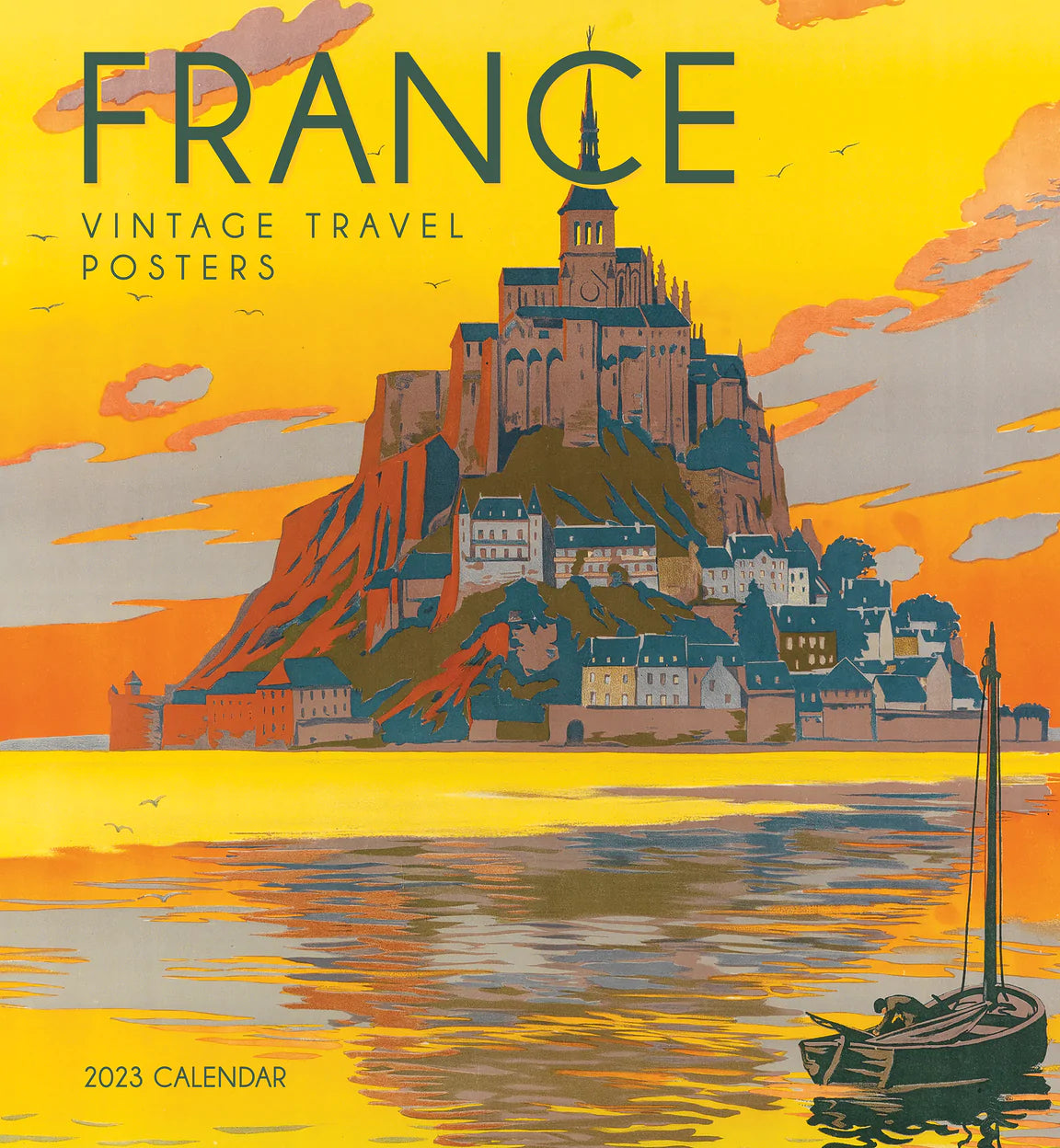2023 France: Vintage Travel Posters - Square Wall Calendar