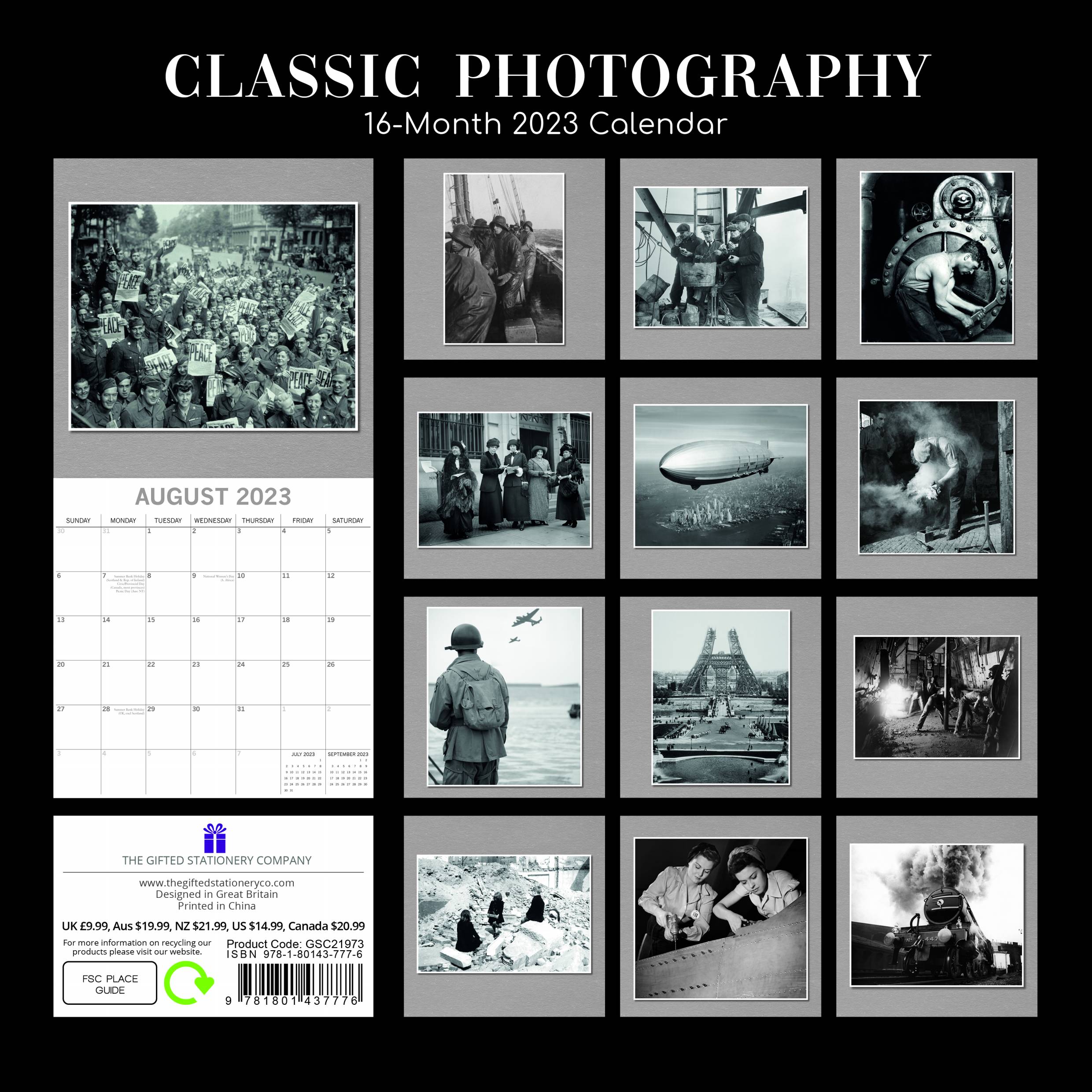 2023 Classic Photography - Square Wall Calendar