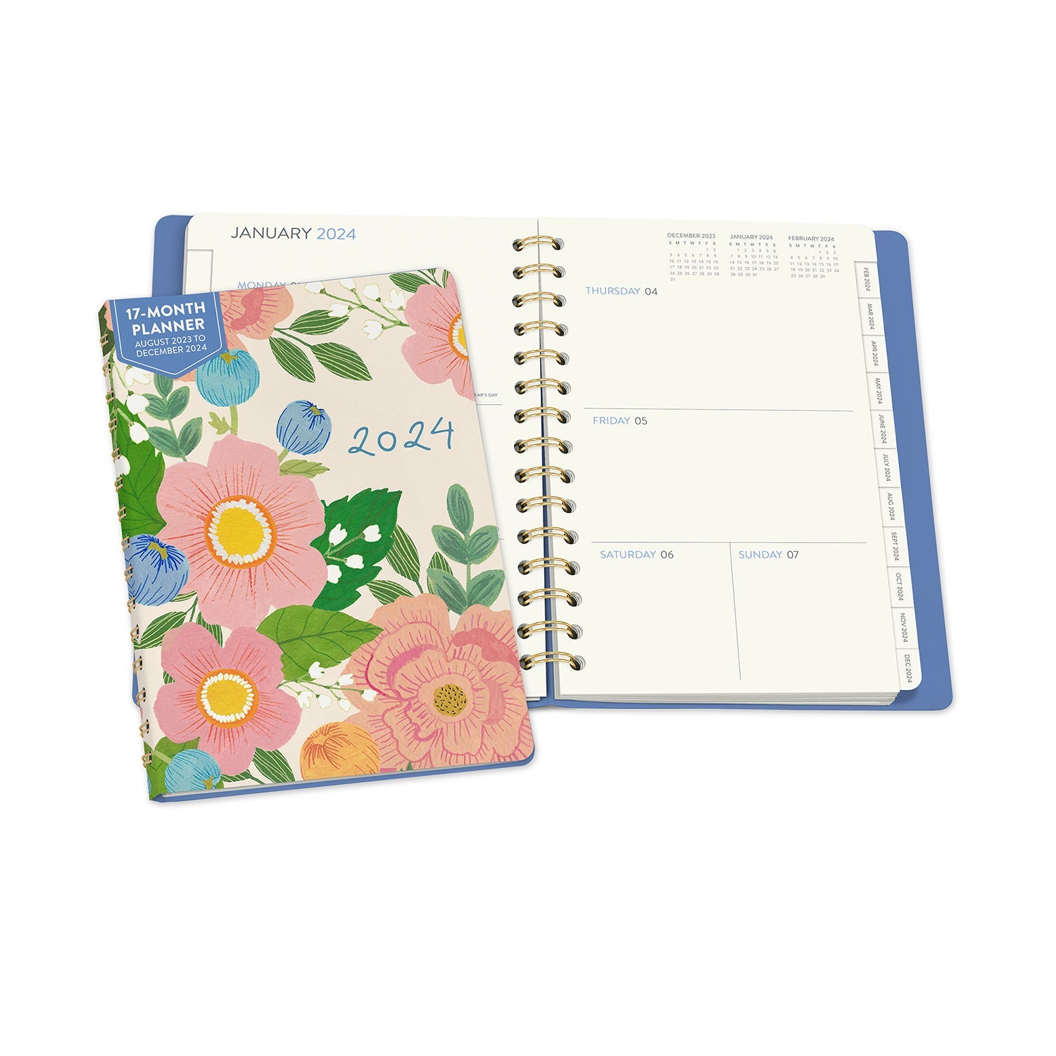 2024 Bella Flora - Monthly & Weekly Ondine Tabbed Diary/Planner  SOLD OUT