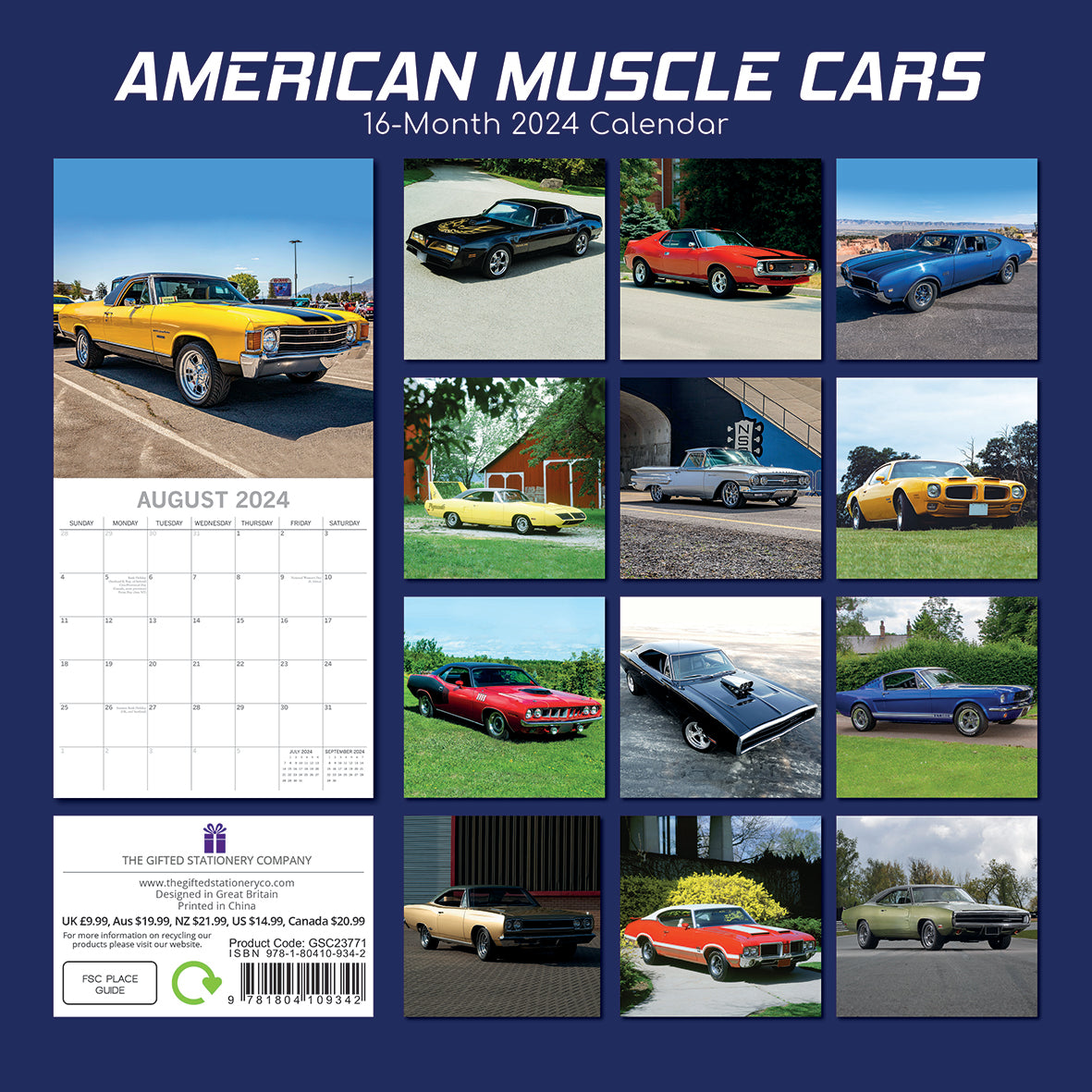  American Sports Cars Calendar 2024 - Deluxe 2024 Sports Cars  Wall Calendar Bundle with Over 100 Calendar Stickers (Exotic Cars Gifts, Office  Supplies) : Office Products