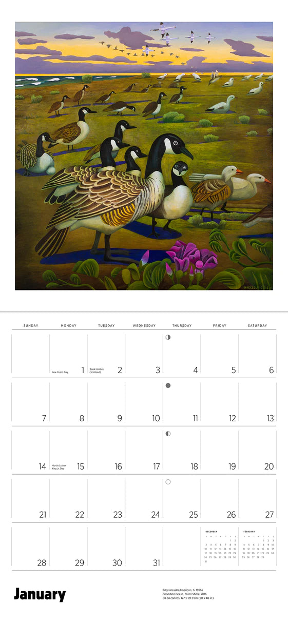 2024 In the Wild: The Art of Billy Hassell - Square Wall Calendar