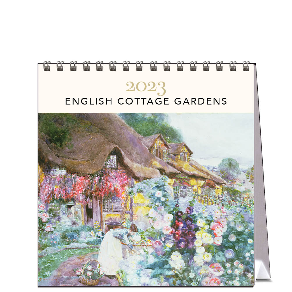 2023 English Cottage Gardens - Desk Easel Calendar