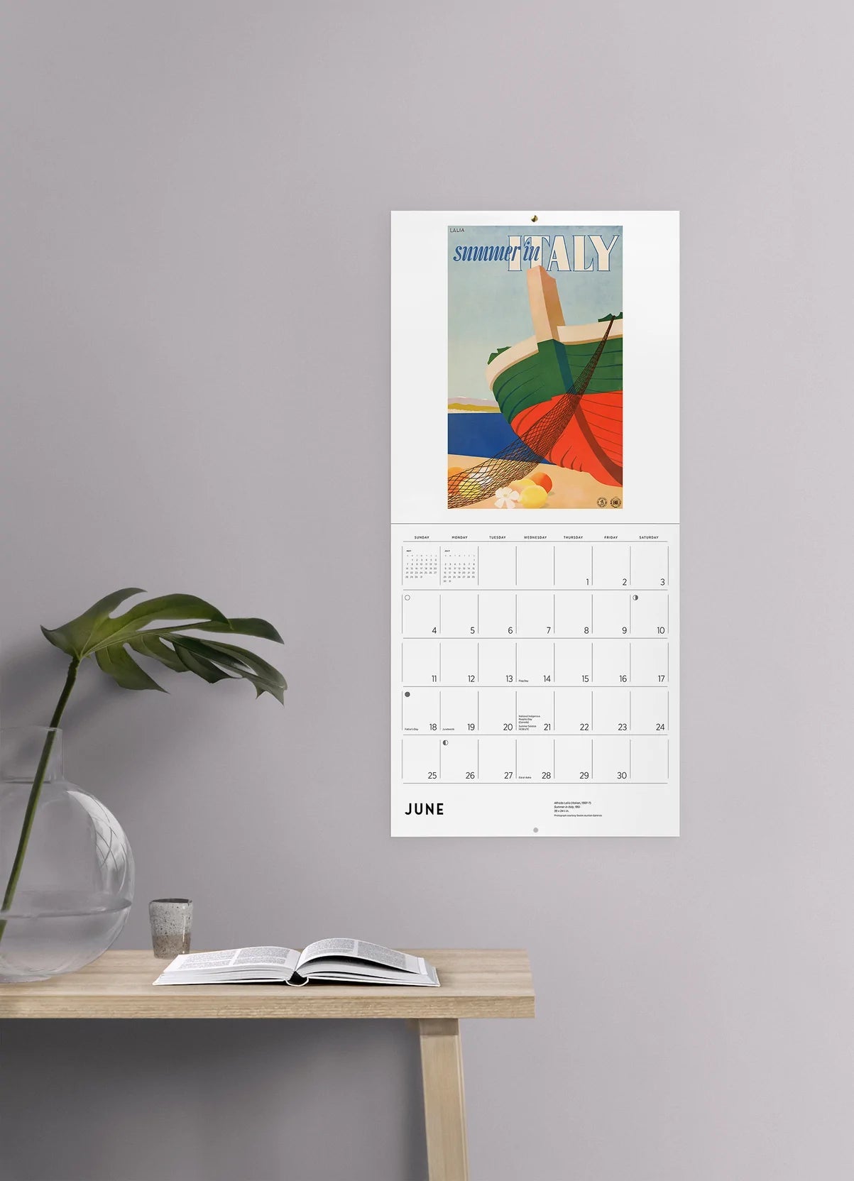 2023 Italy: Vintage Travel Posters - Square Wall Calendar
