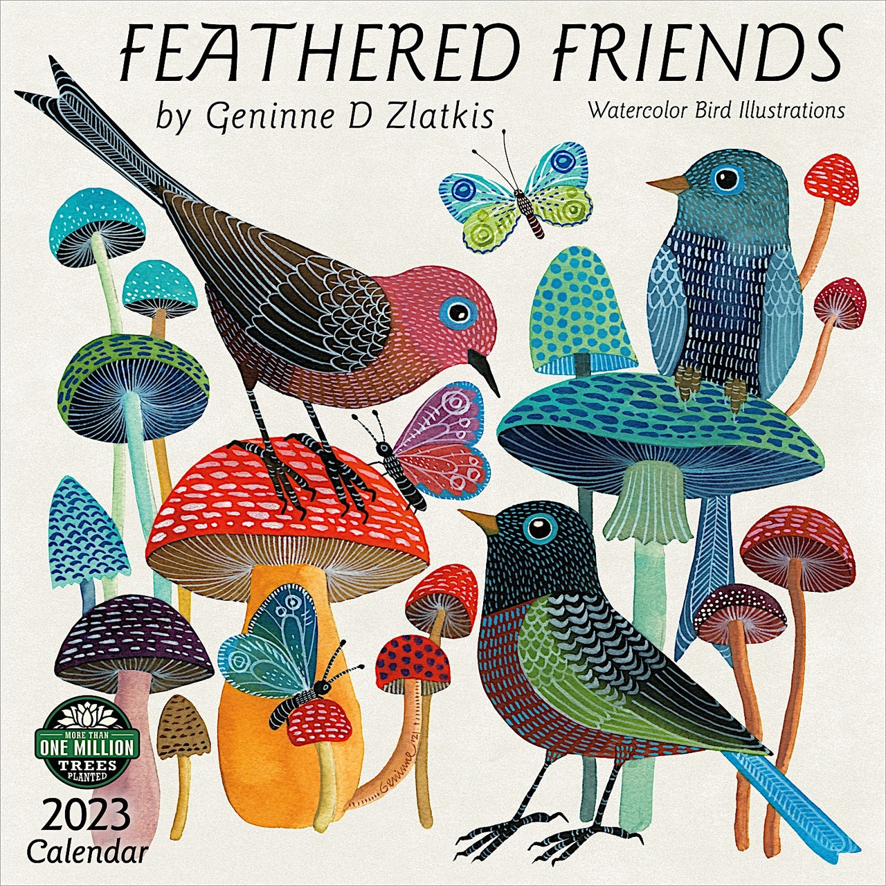 2023 Feathered Friends - Square Wall Calendar