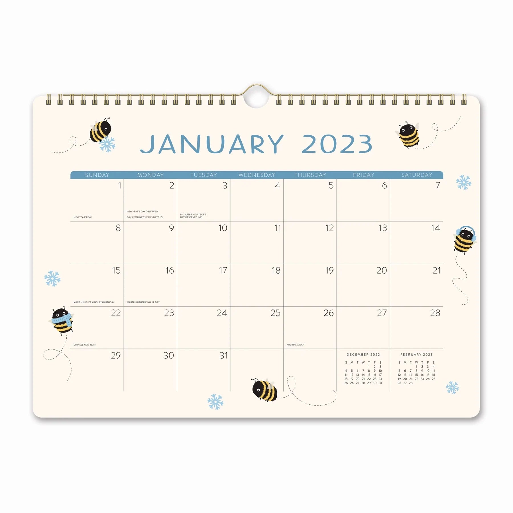2023 Buzzy Bees - Deluxe Wall Calendar