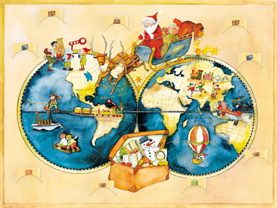 Around The World - Large Poster Advent Calendar