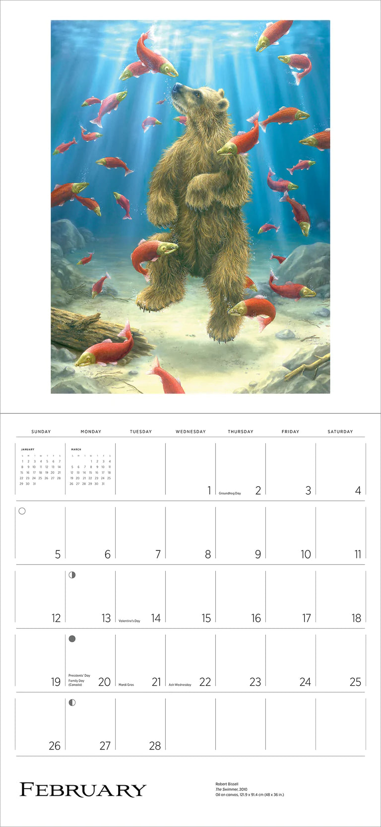 2023 Spirit: The Paintings Of Robert Bissell - Square Wall Calendar