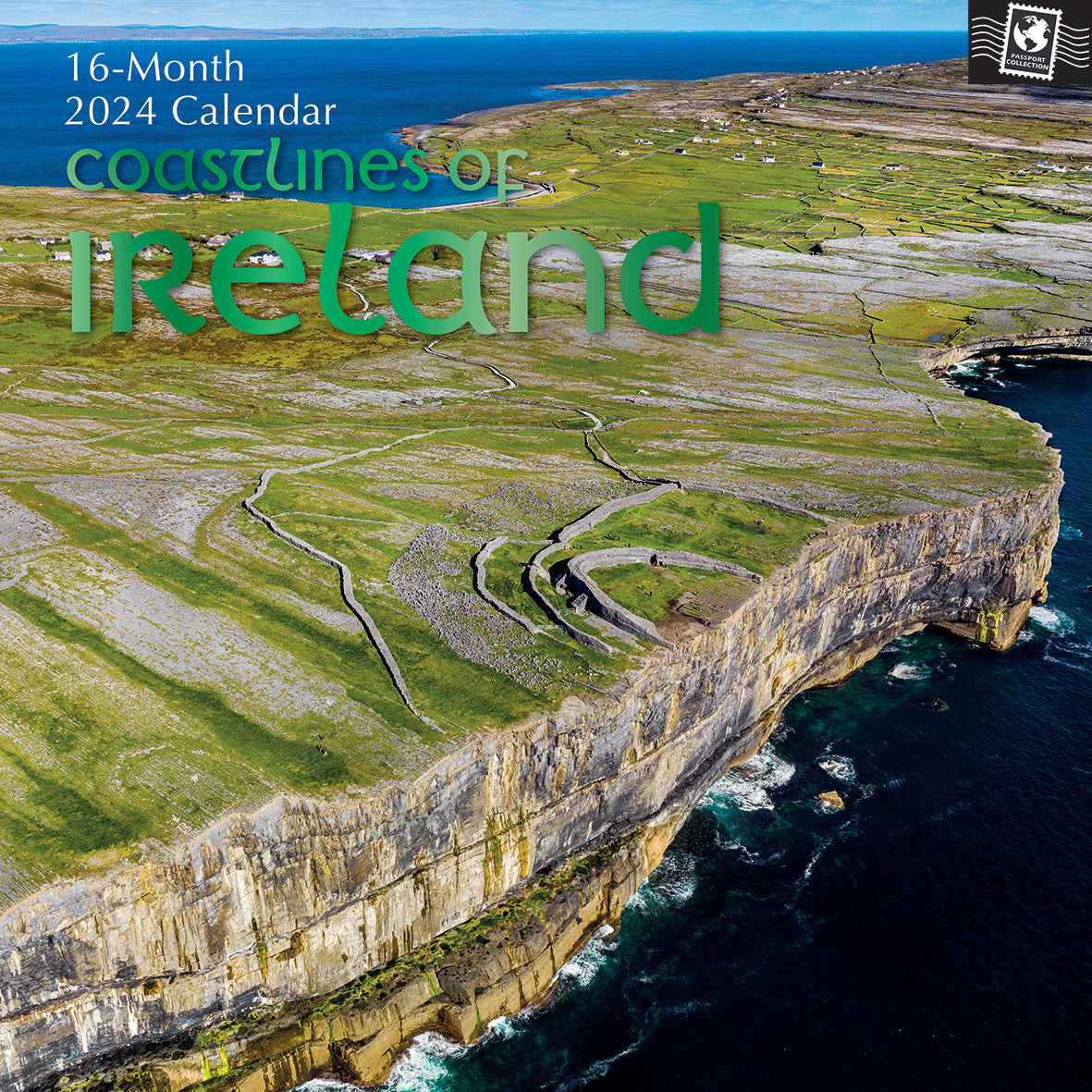 2024 Coastlines of Ireland - Square Wall Calendar