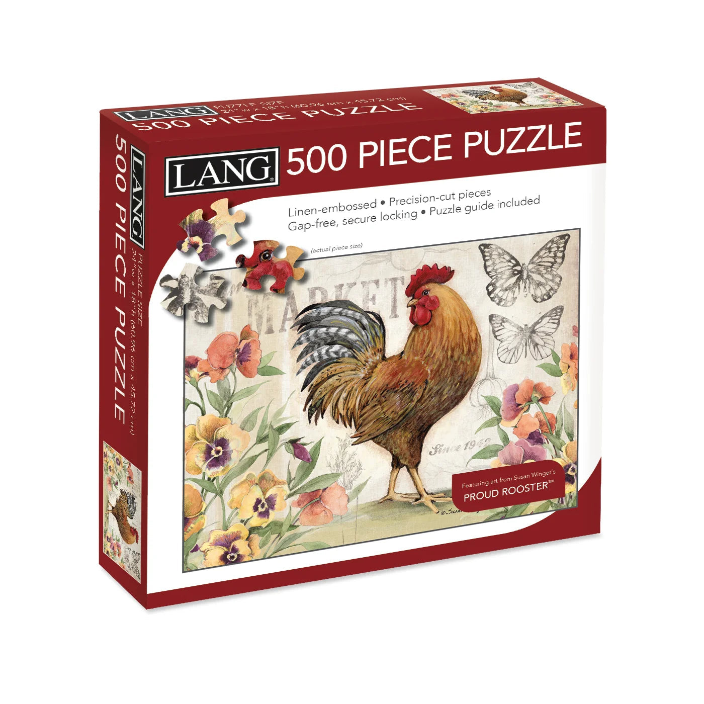 LANG Proud Rooster - 500pc Jigsaw Puzzle