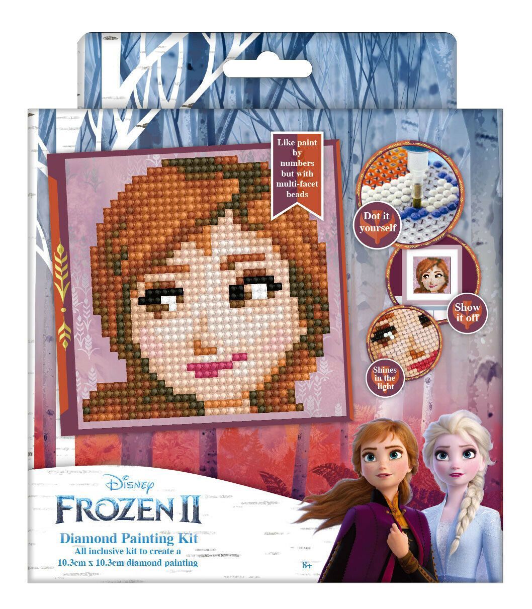 Diamond Dotz - Frozen Mini Anna 10x10cm - Diamond Art