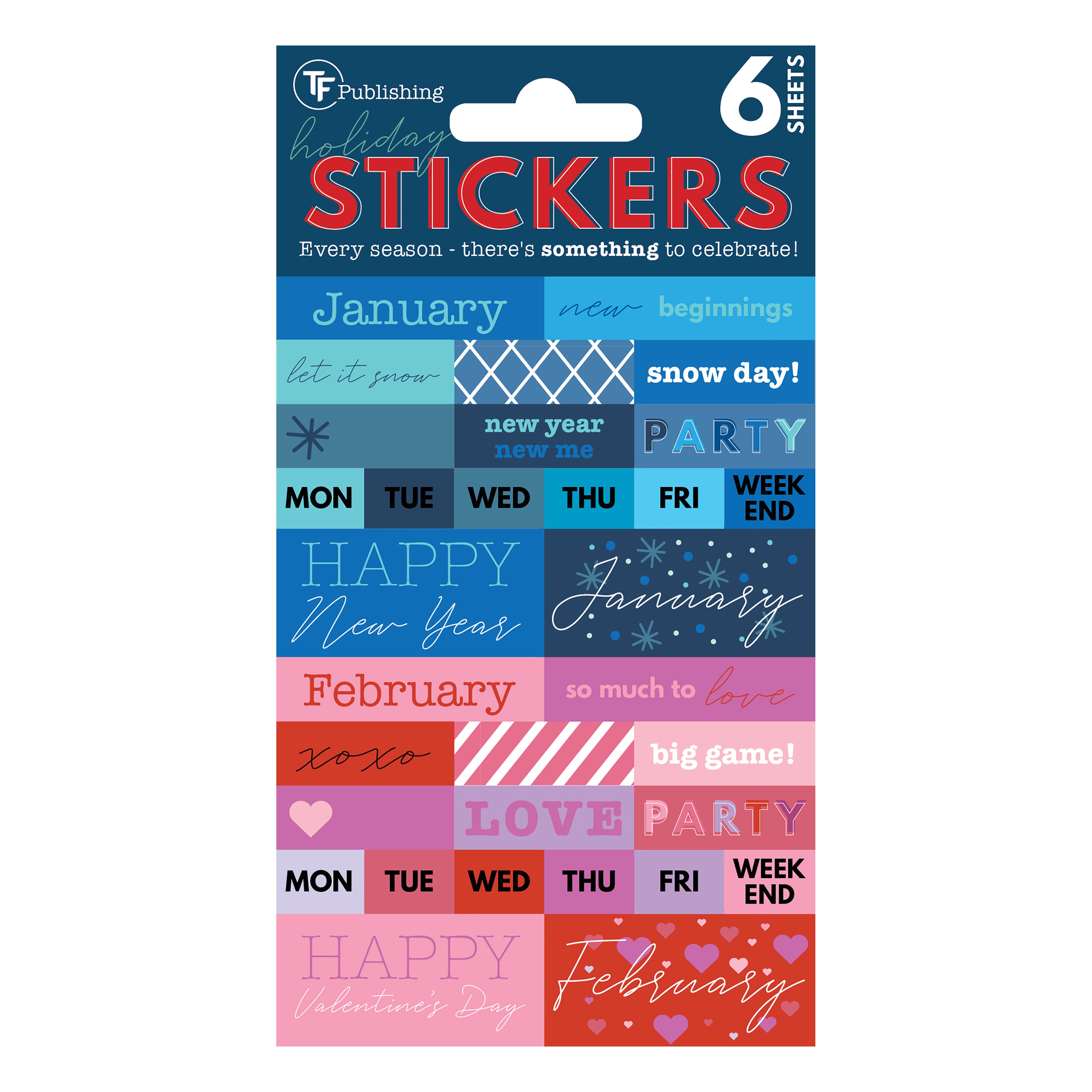 Seasonal Monthly Planner Sticker Pack - Calendar Accessories US