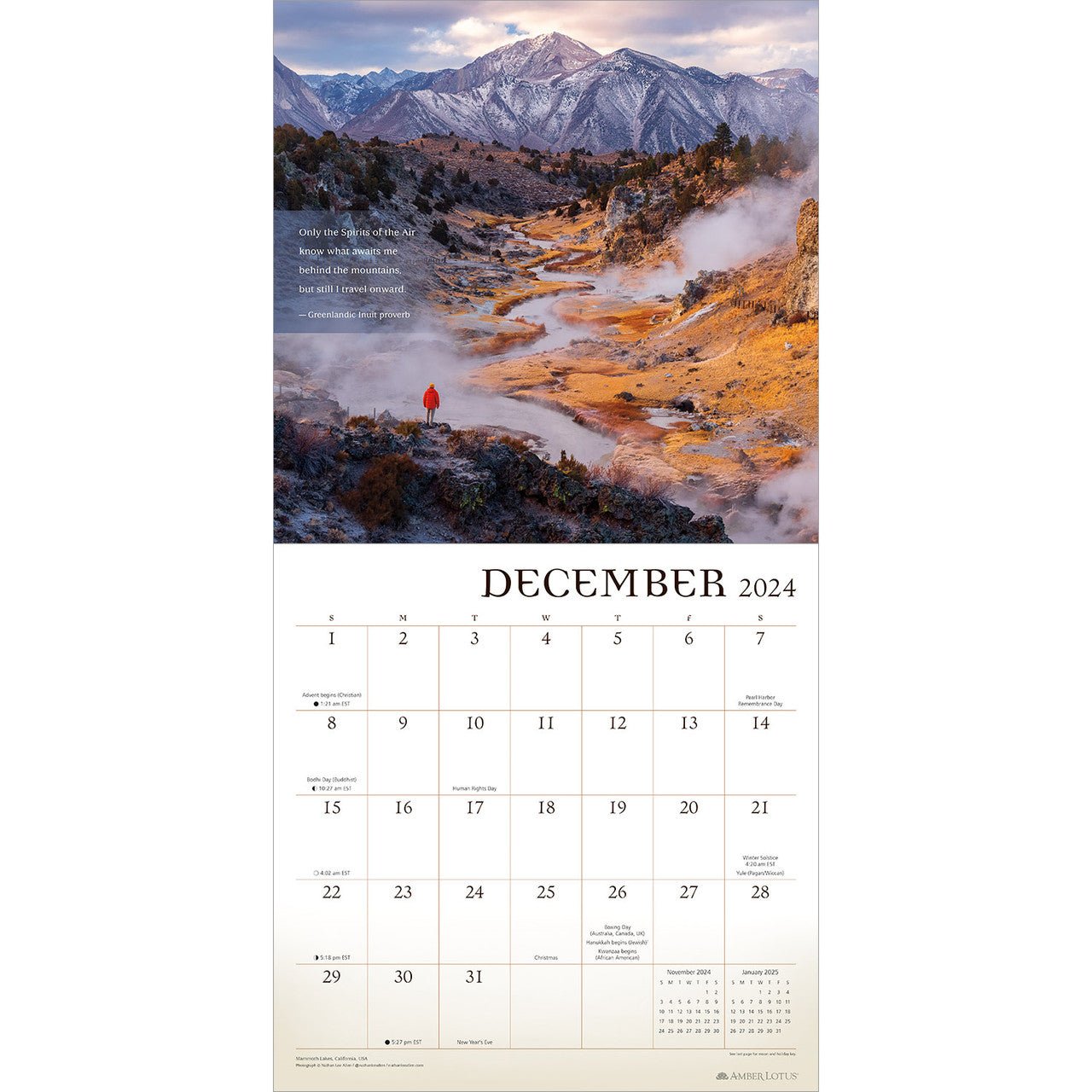 2024 Wanderlust - Square Wall Calendar