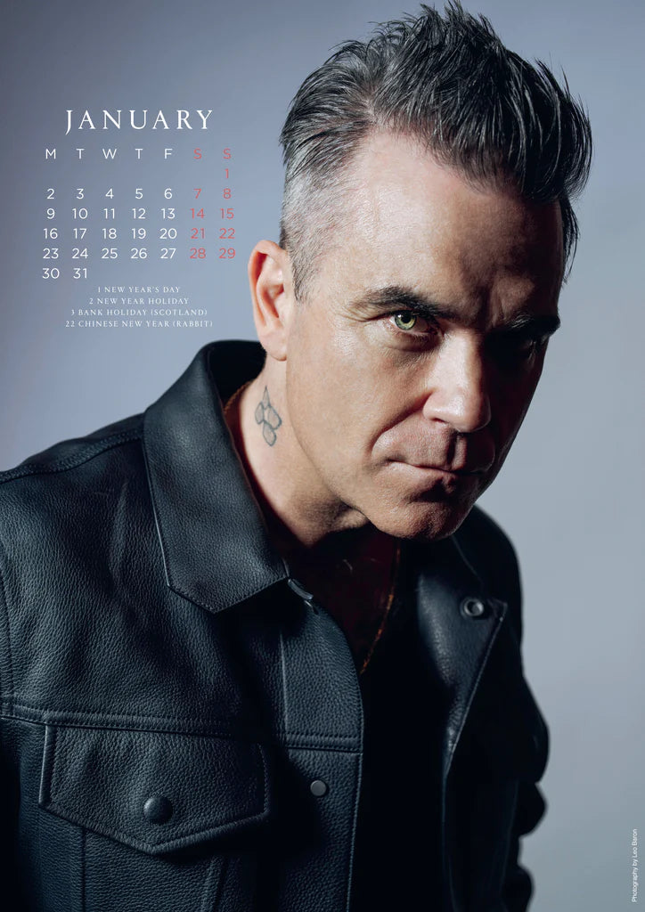 2023 Robbie Williams (Official) - A3 Wall Calendar