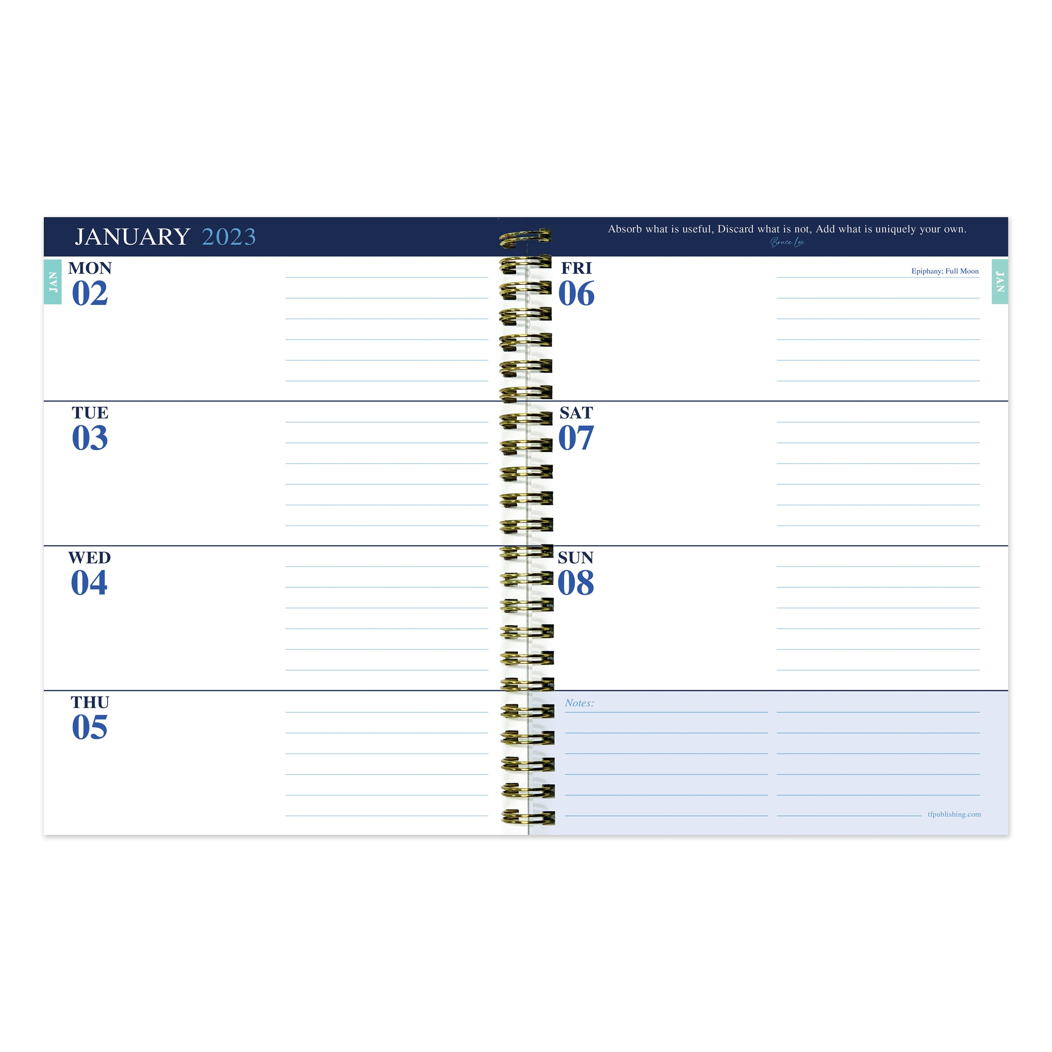 2023 Leaves - Medium Weekly, Monthly Diary/Planner
