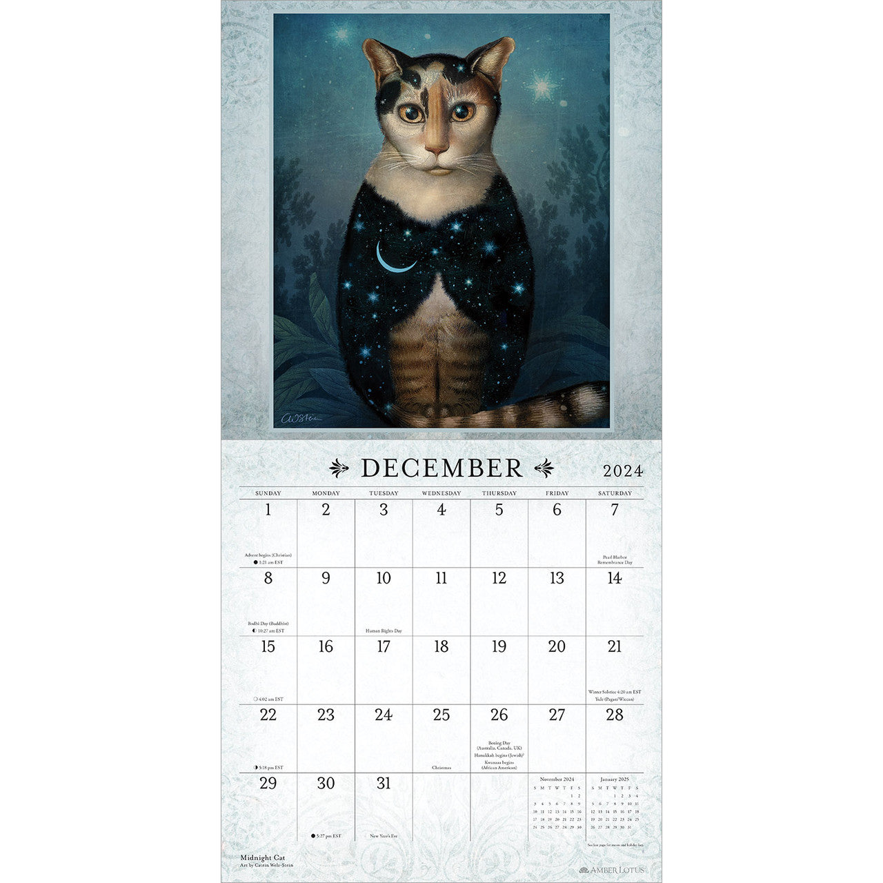 2024 The Curious World of Catrin Welz-Stein - Square Wall Calendar