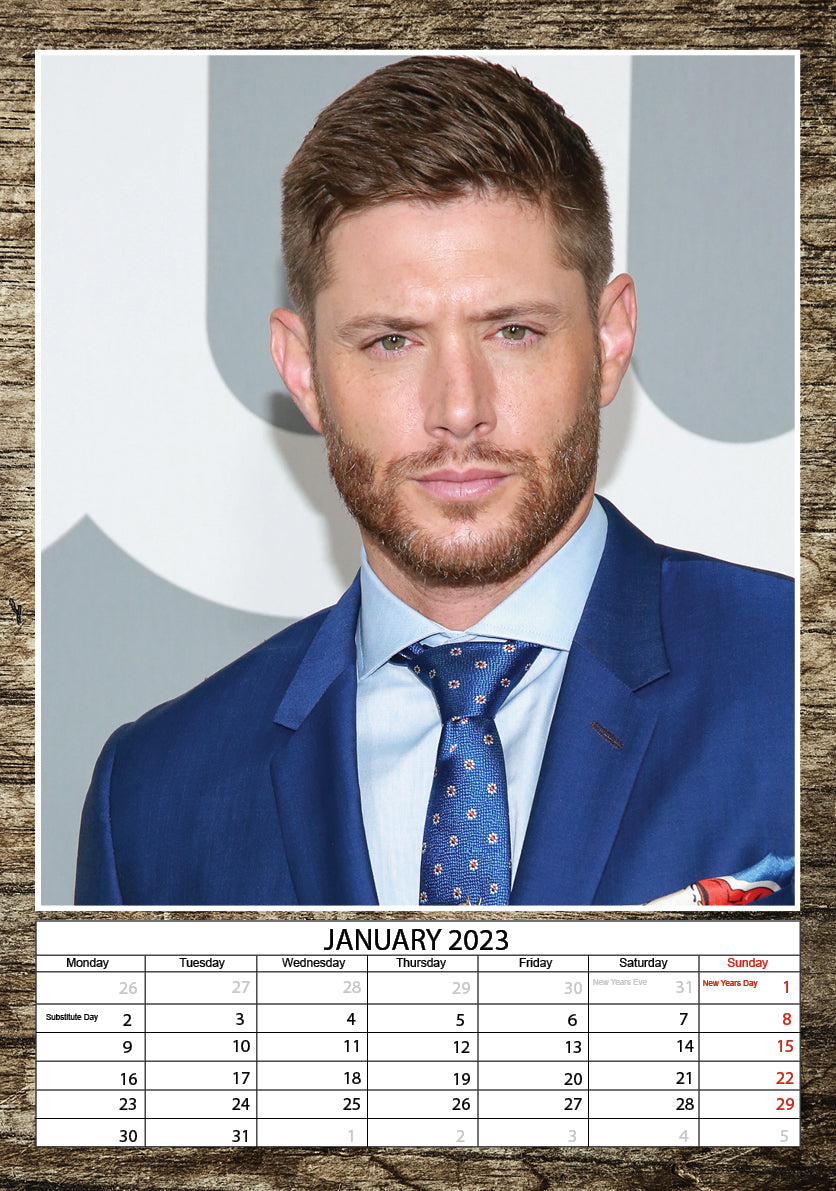 2023 Jensen Ackles - A3 Wall Calendar