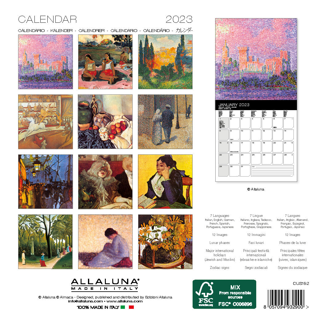 2023 Post Impressionist By Allaluna - Mini Wall Calendar
