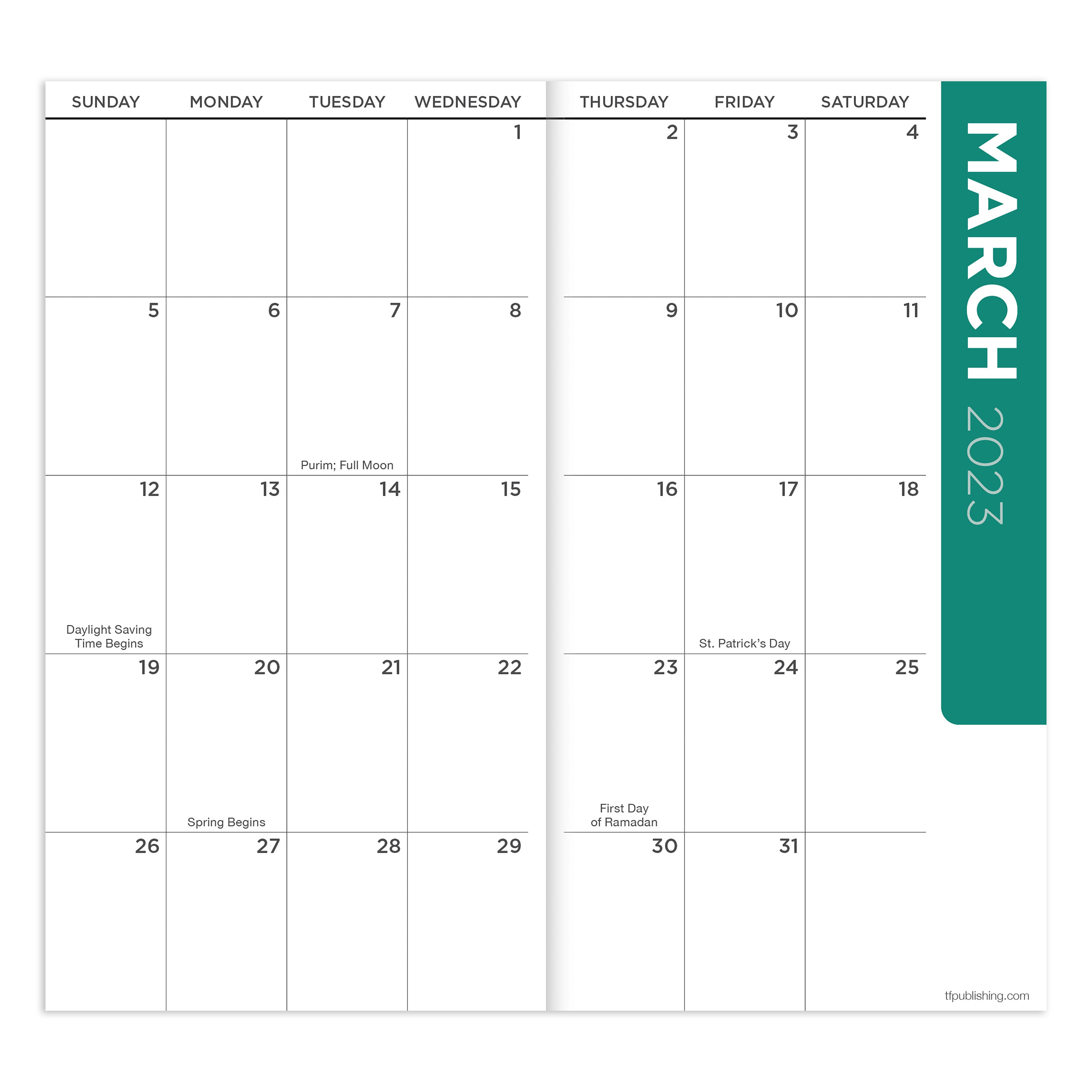 2023-2024 Blush & Bashful Blocks - 2-Year Monthly Pocket Diary/Planner