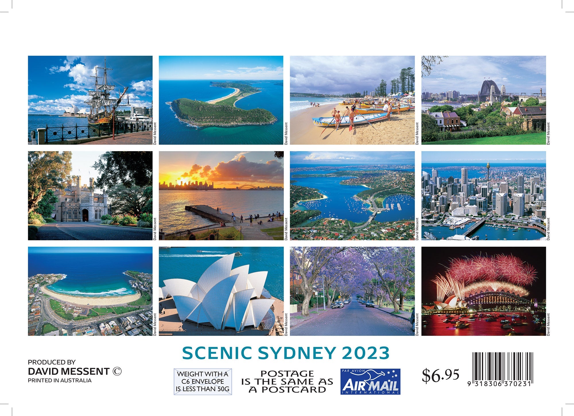 2023 Scenic Sydney by David Messent - Mini Pocket Calendar