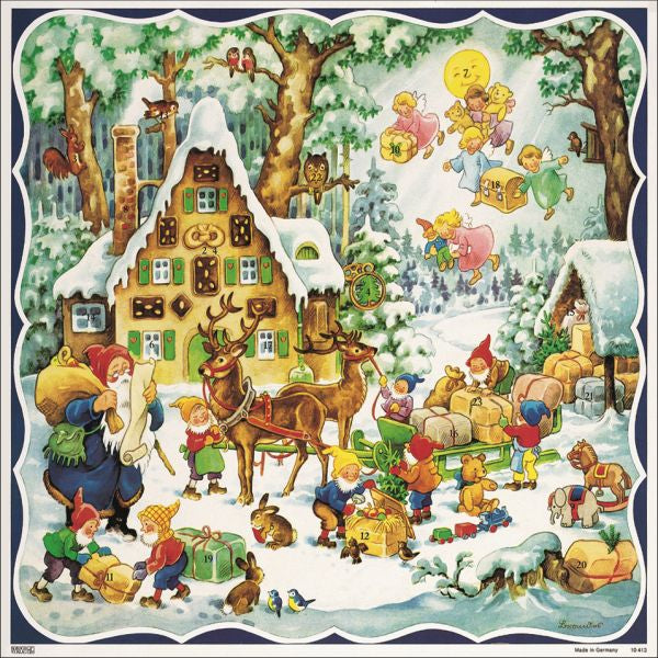 Gingerbread House - Poster Advent Calendar