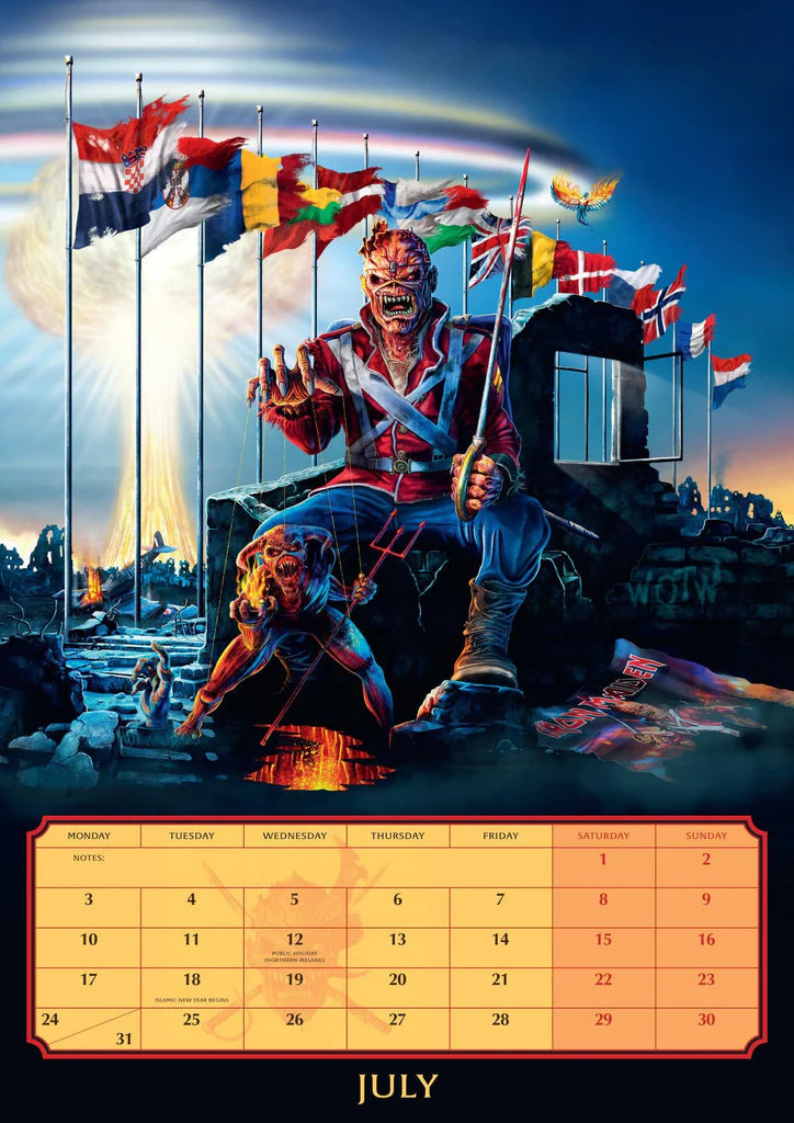 2023 Iron Maiden (Official) - A3 Wall Calendar