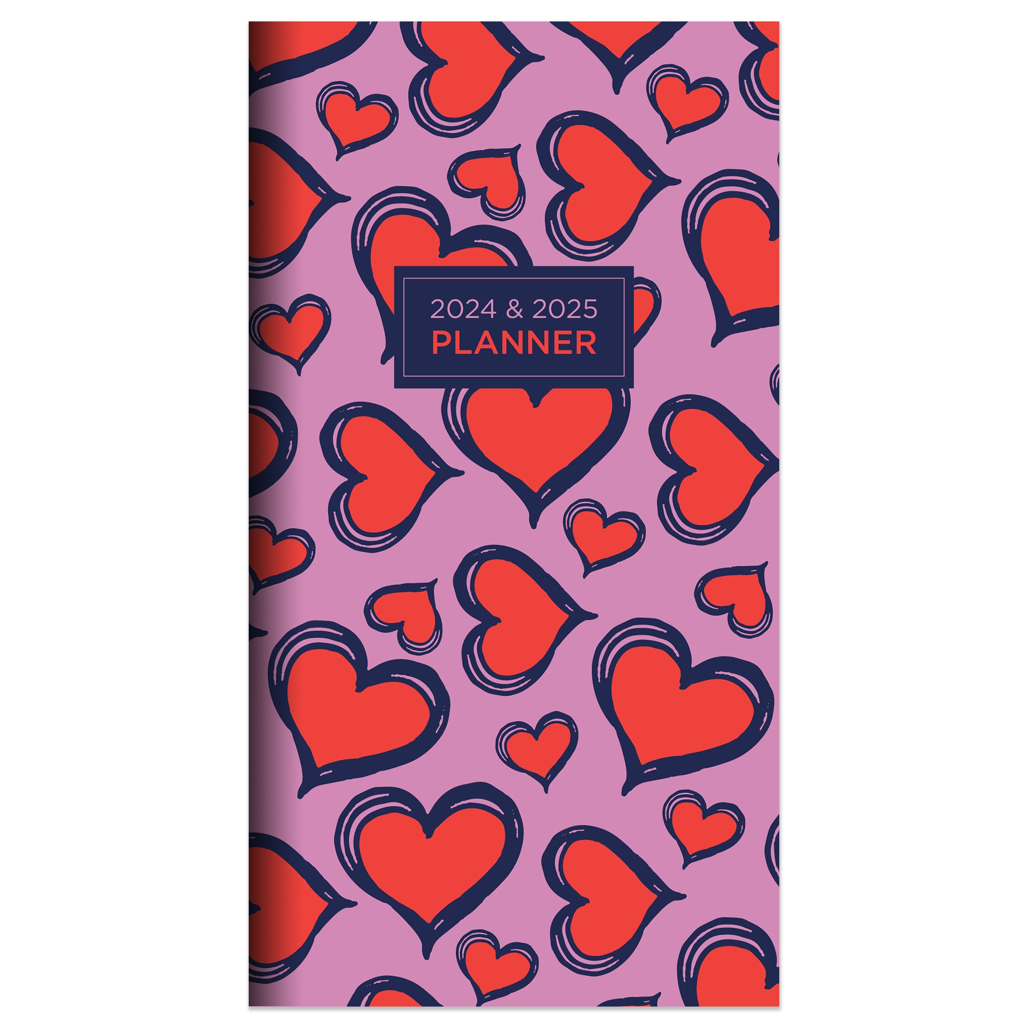 2024-2025 Lovely Hearts - Small Monthly Pocket Diary/Planner US
